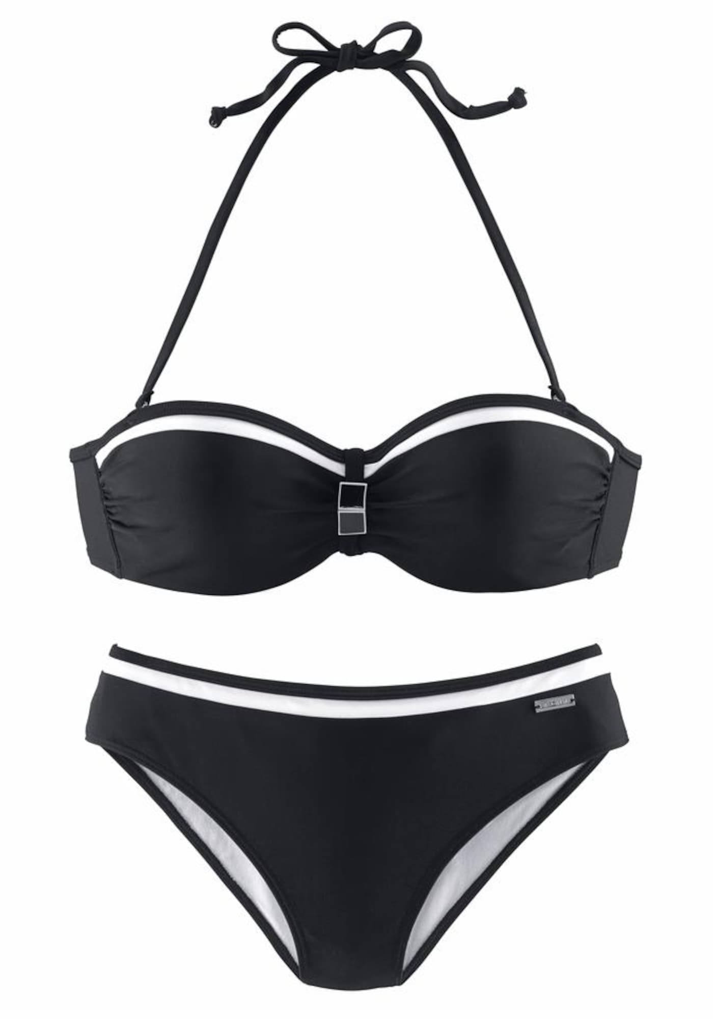 LASCANA Bikini  fekete / fehér