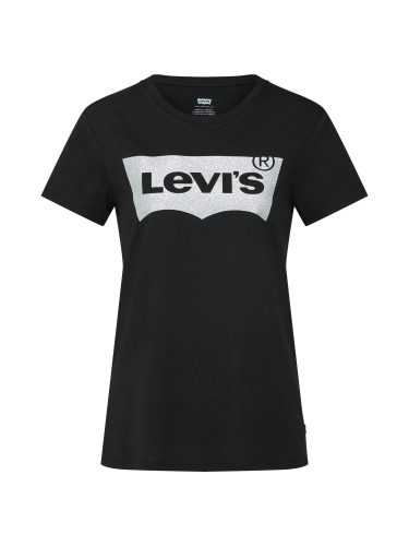 LEVI'S Póló  ezüst / fekete