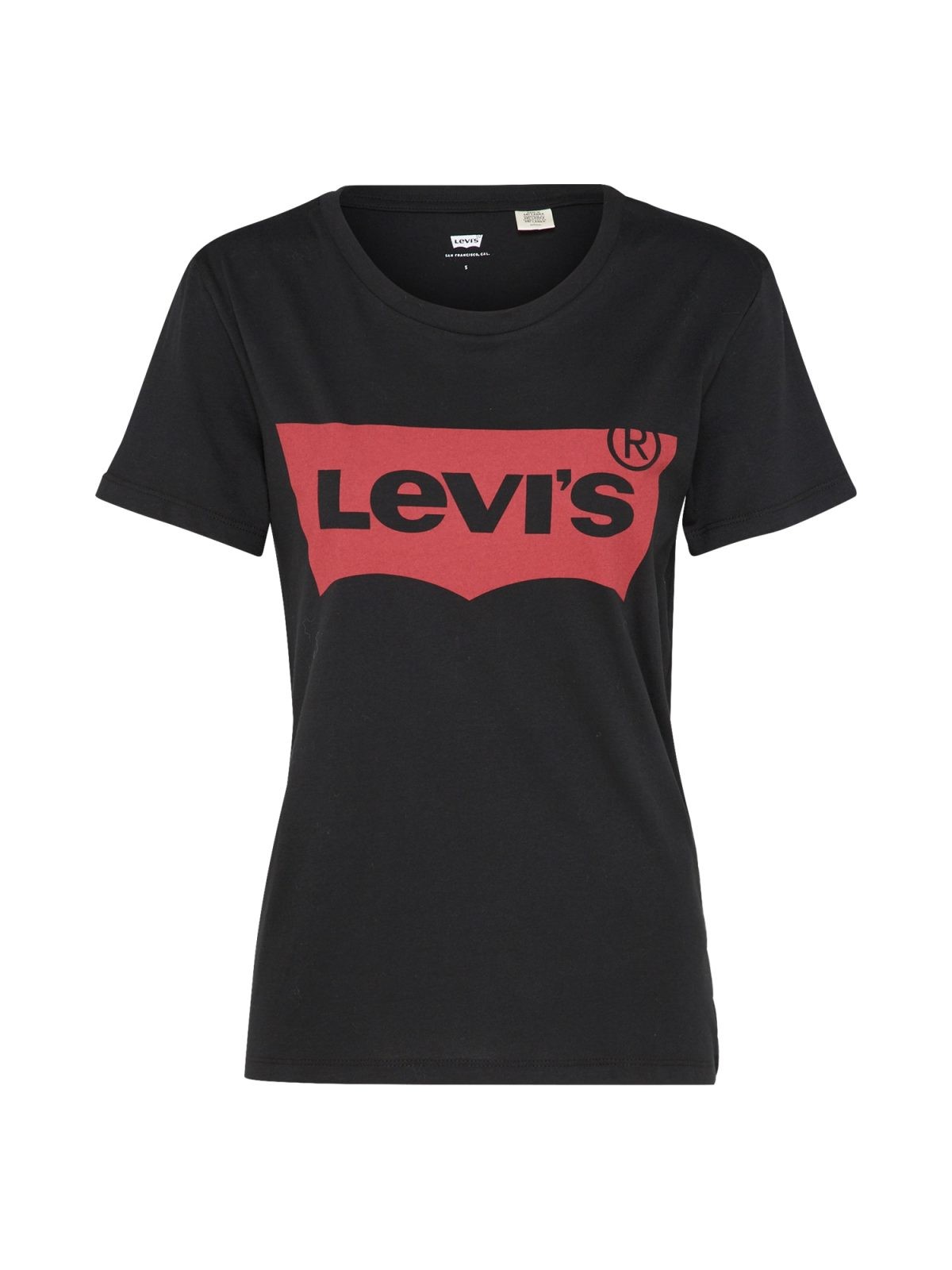 LEVI'S Póló  fekete / piros