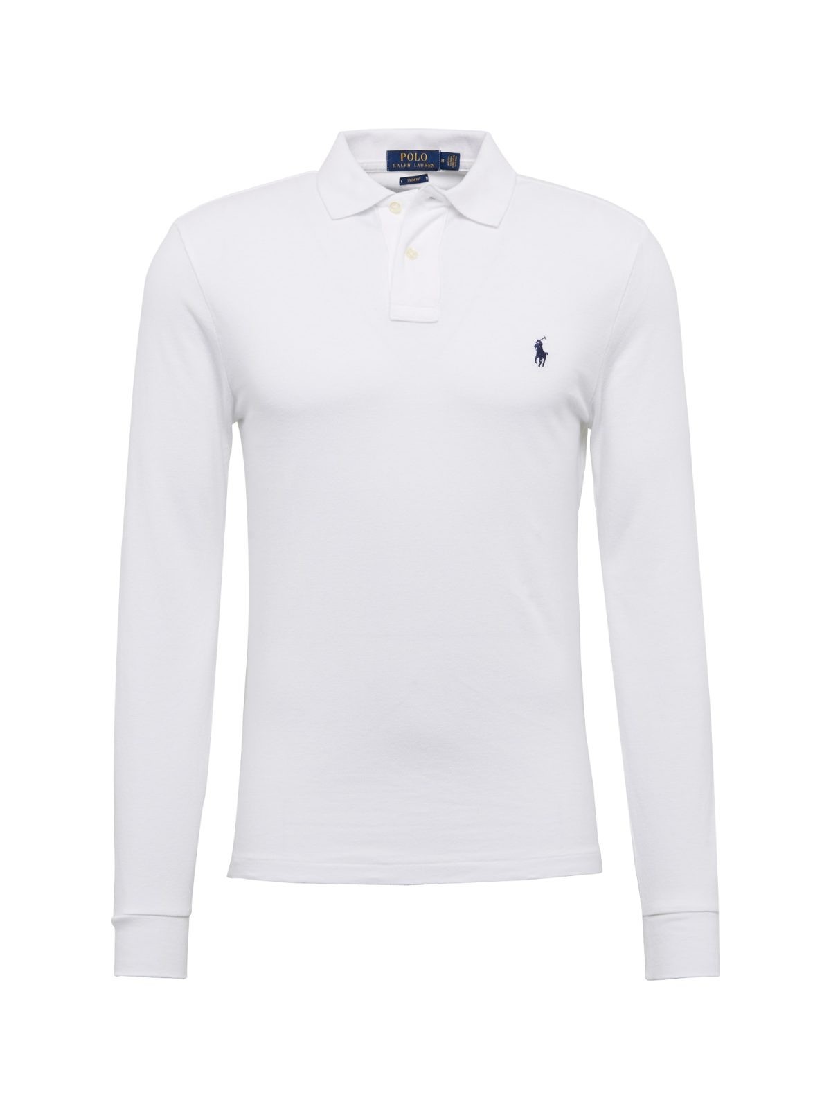 Polo Ralph Lauren Póló 'LSKCSLIMM2-LONG SLEEVE-KNIT'  fehér