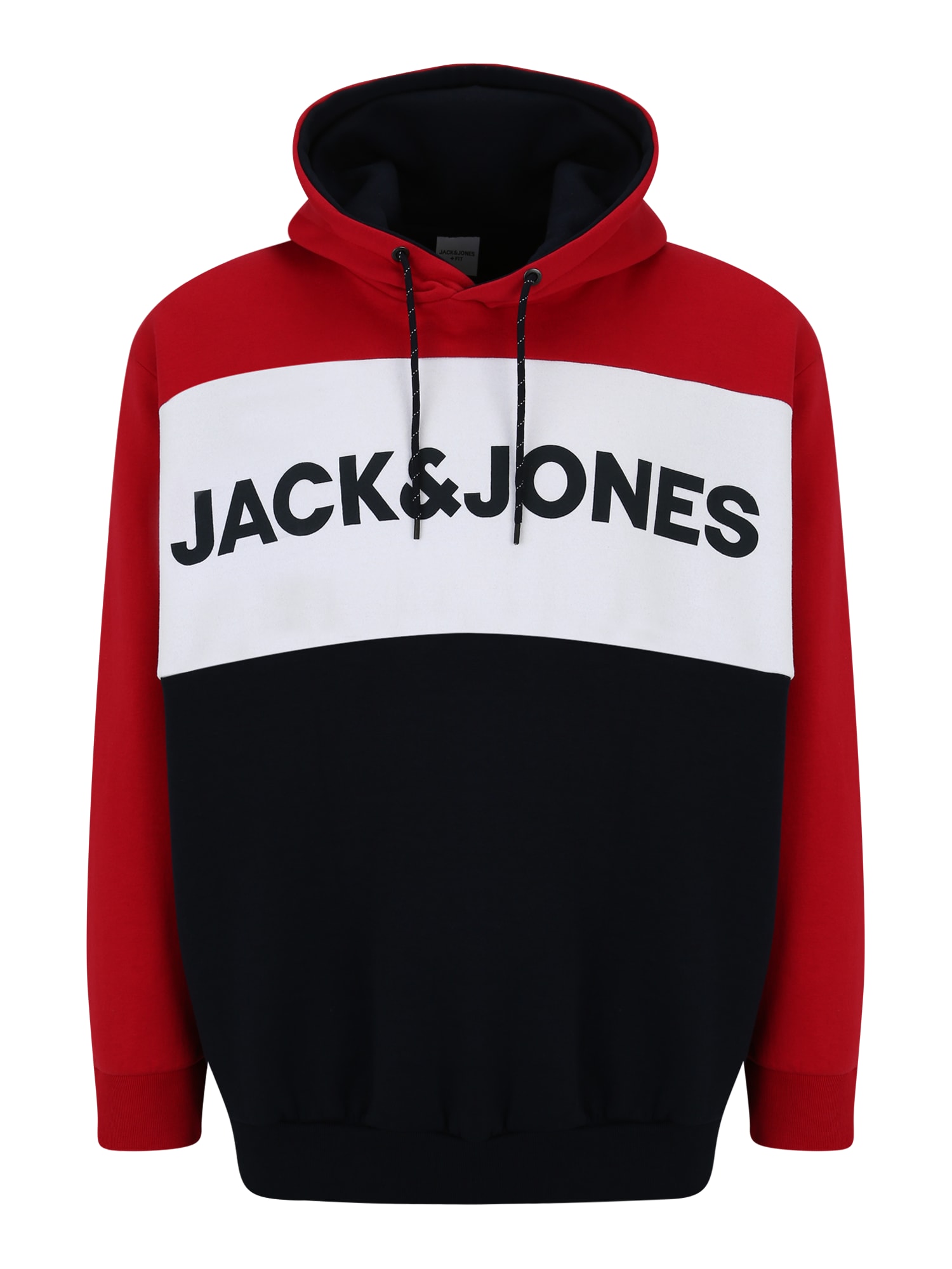 Jack & Jones Plus Tréning póló  piros / kék / fehér