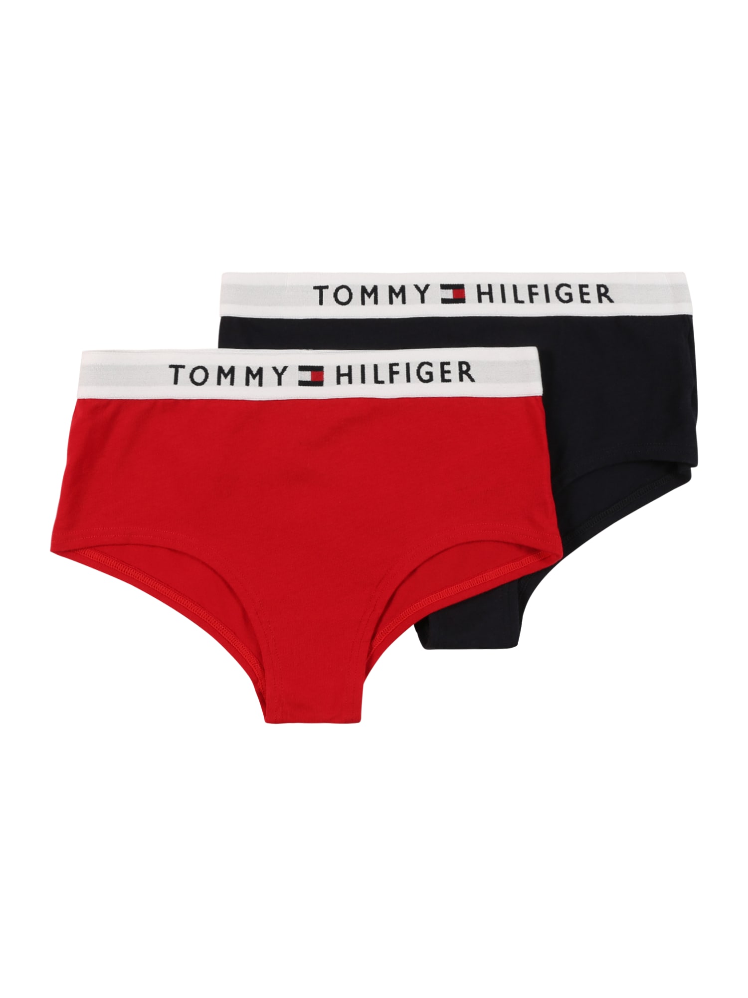 TOMMY HILFIGER Alsónadrág  rikító piros / sötétkék / fehér