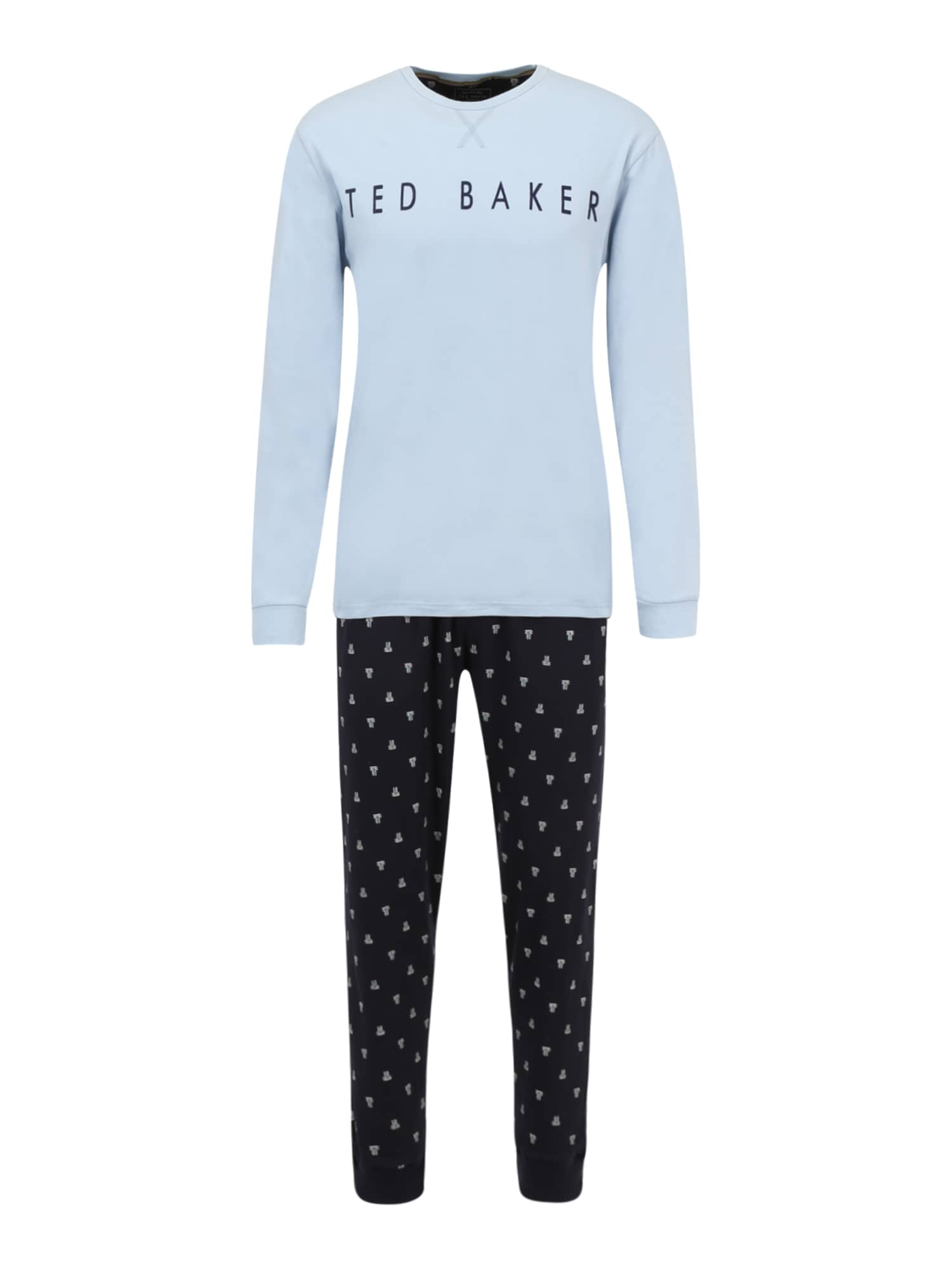 Ted Baker Hosszú pizsama  világoskék / világosszürke / éjkék / bordó