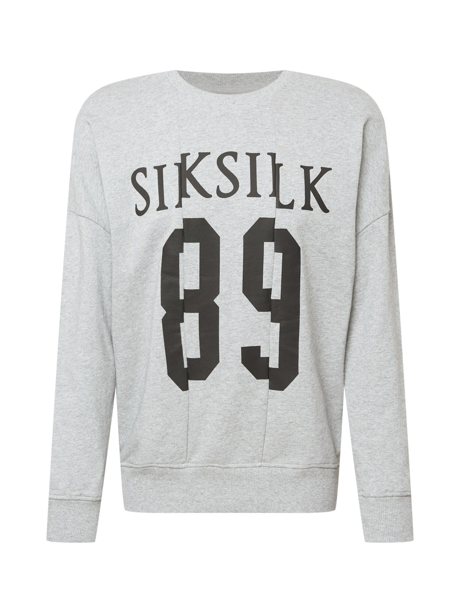 SikSilk Tréning póló  szürke melír / fekete