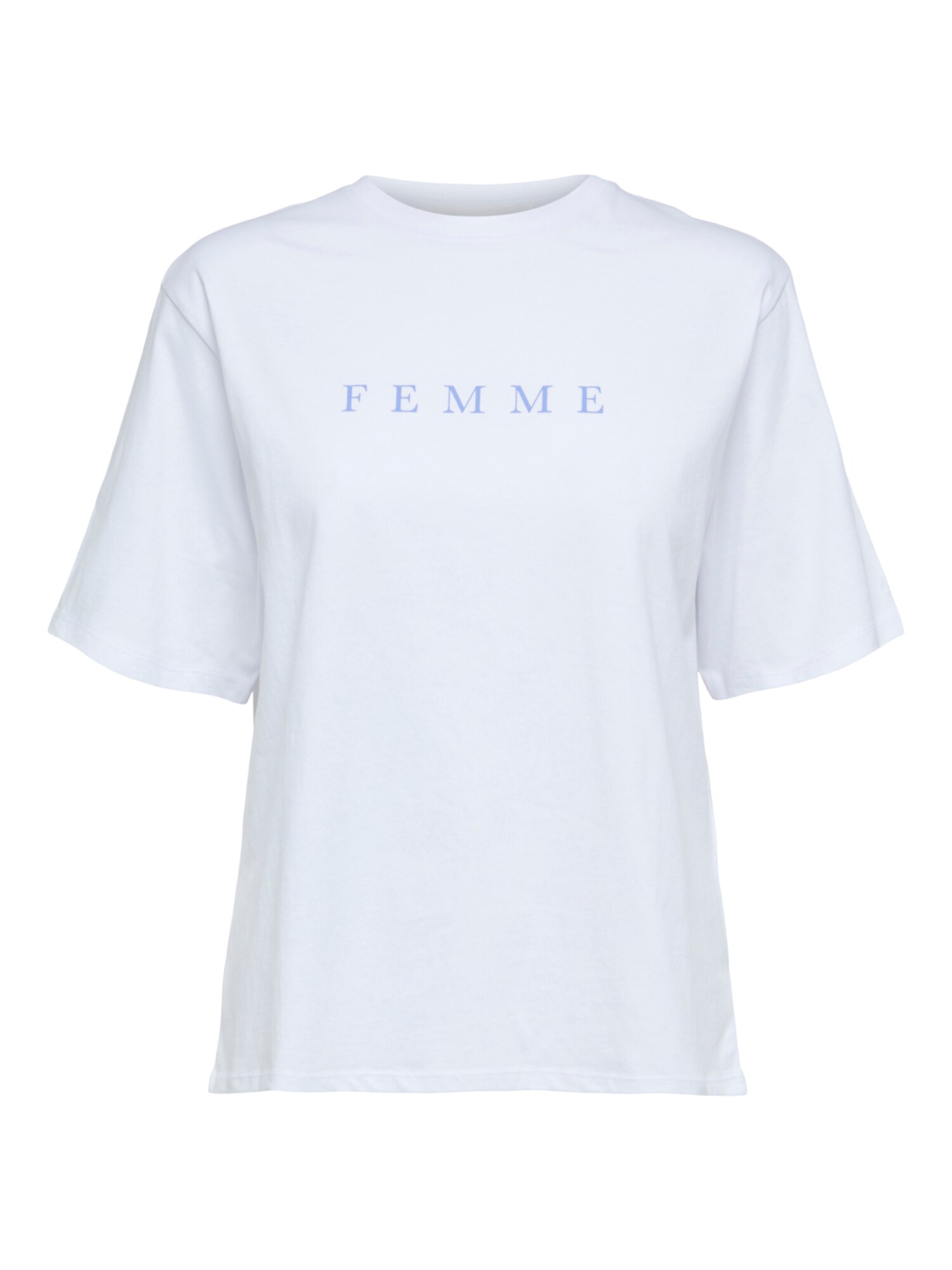 Selected Femme Curve Póló 'Vilja'  fehér / világoskék