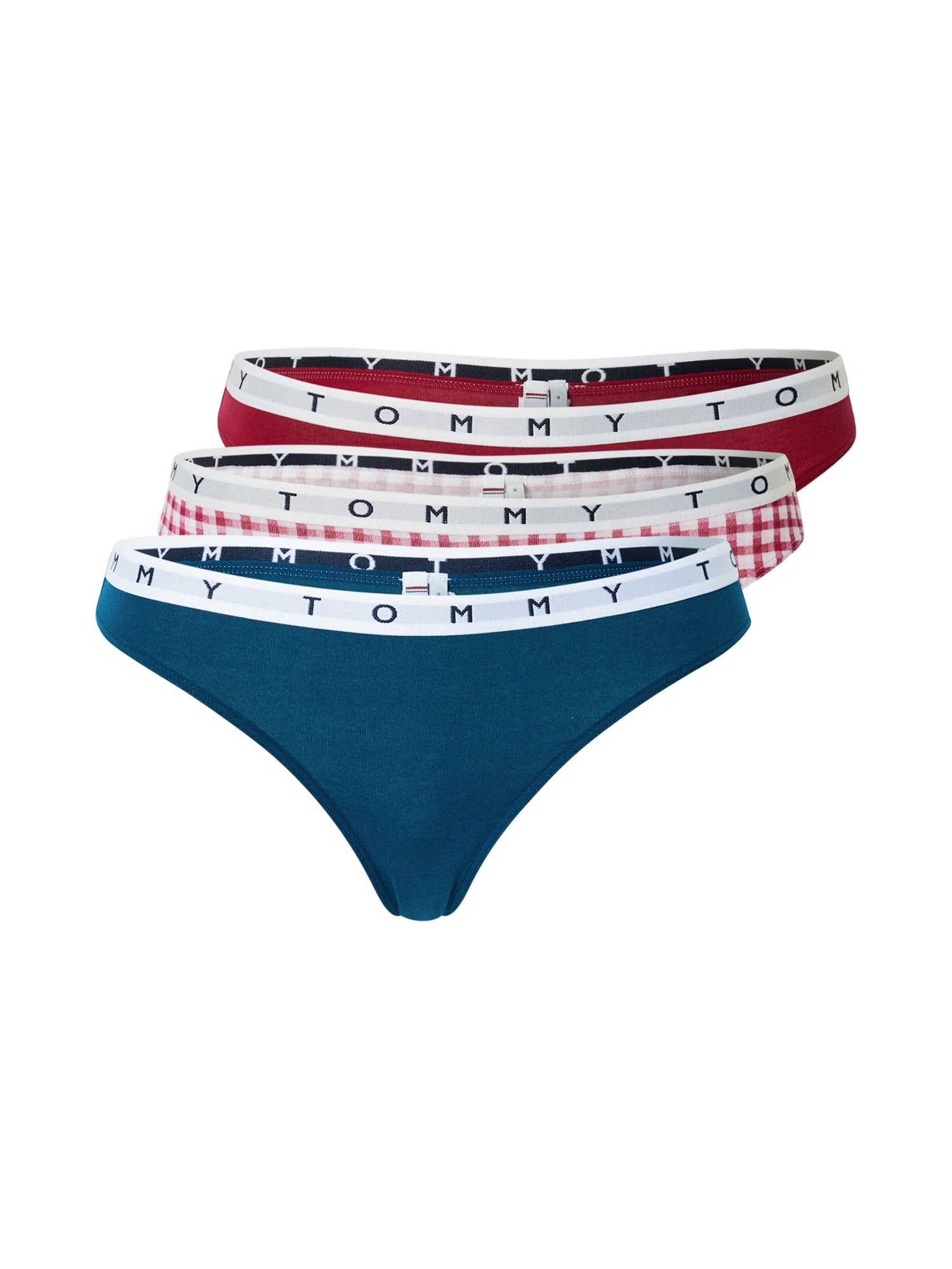 Tommy Hilfiger Underwear String bugyik  kék / rubinvörös / természetes fehér