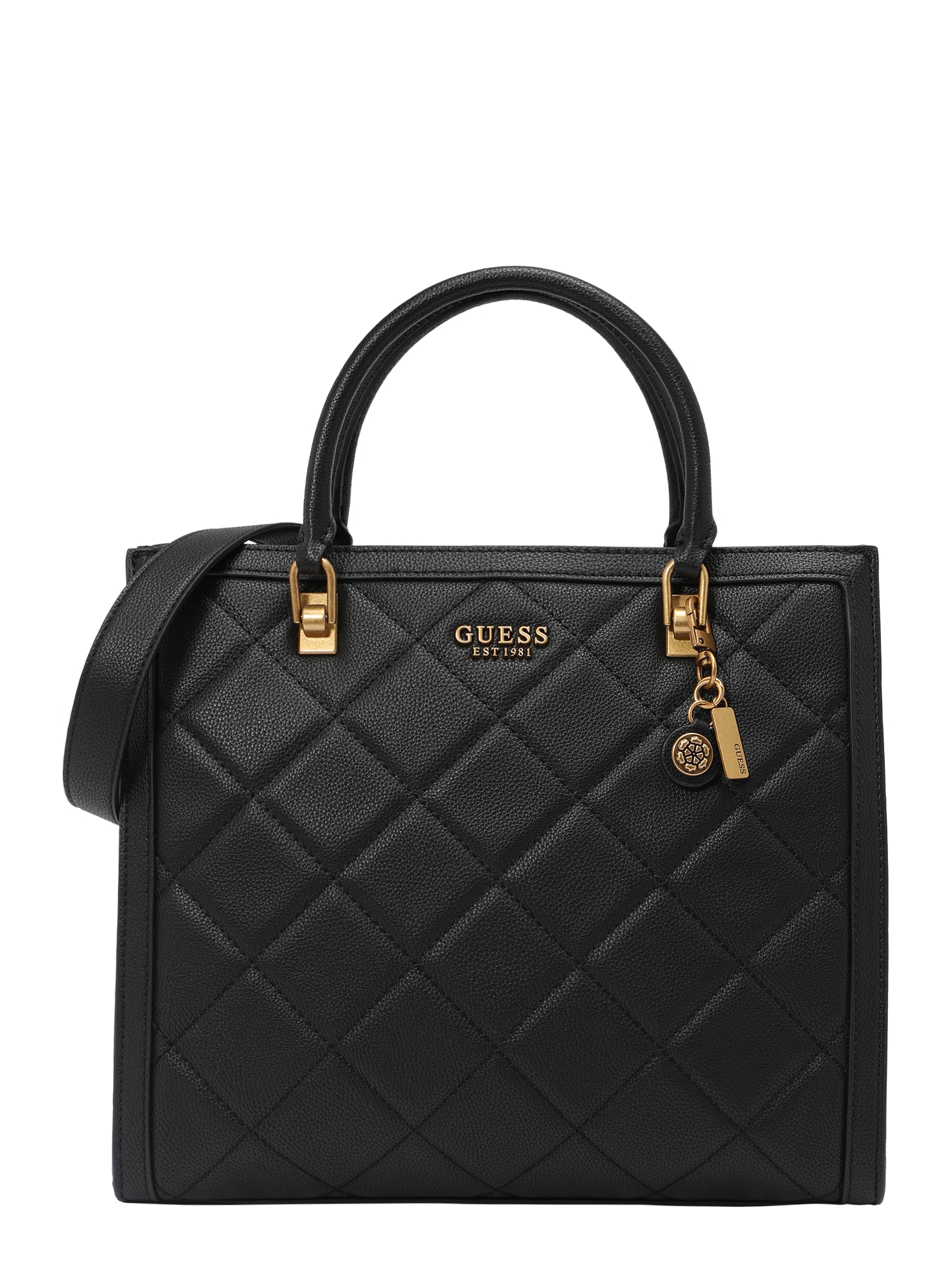 GUESS Shopper táska 'Abey'  fekete / arany