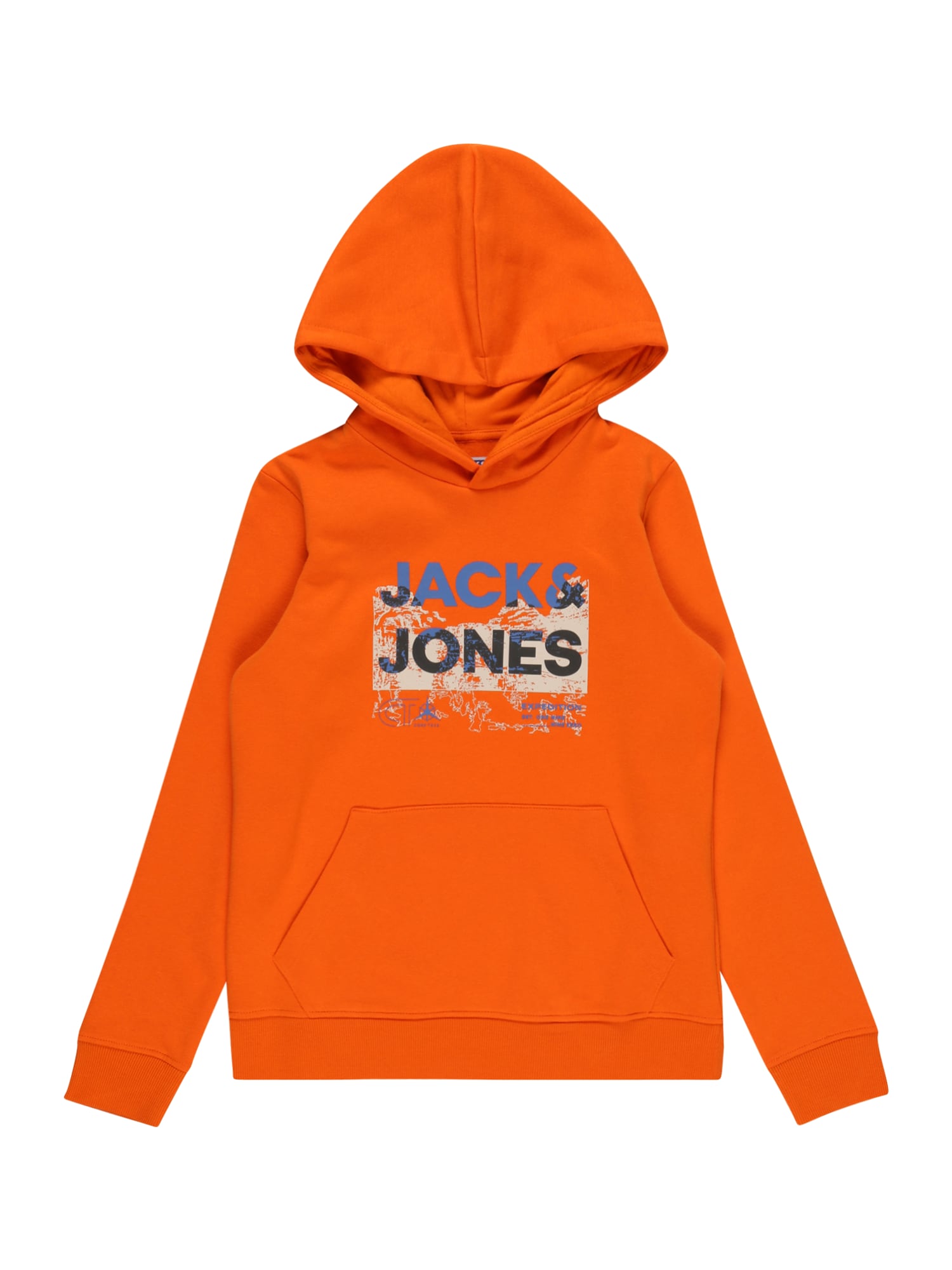 Jack & Jones Junior Tréning póló 'TREK'  narancs / királykék / tengerészkék / bézs