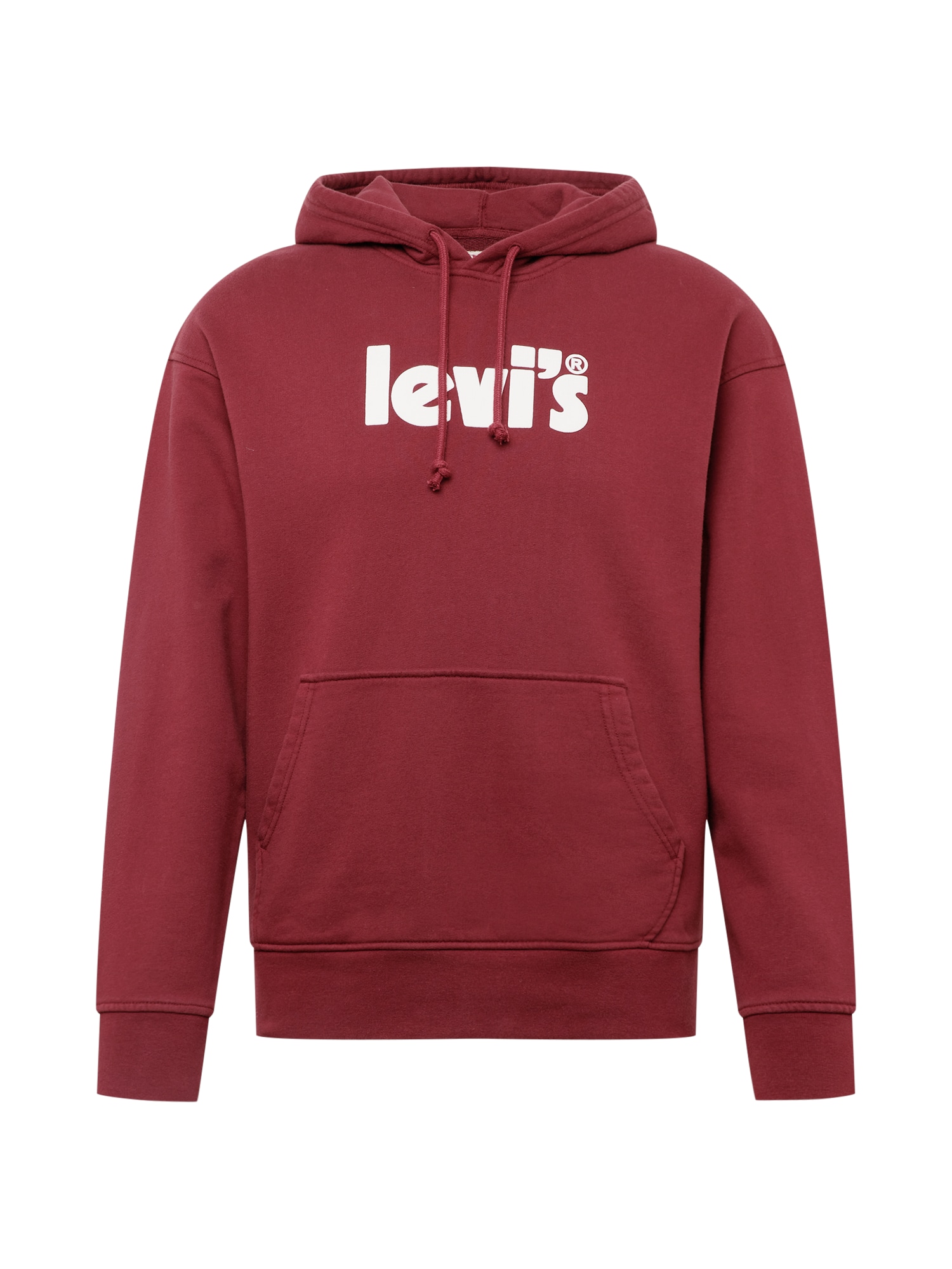 LEVI'S Tréning póló  bordó / fehér