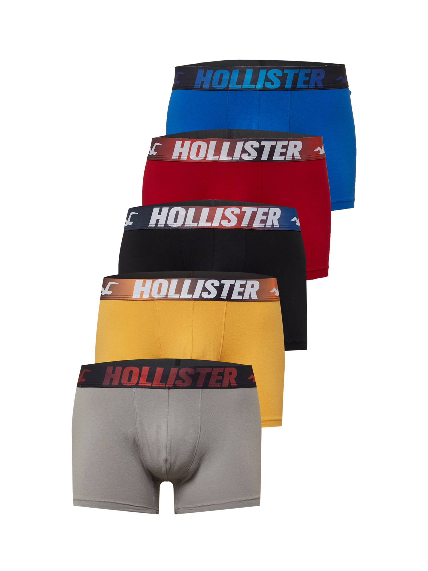 HOLLISTER Boxeralsók  bézs / sárga / fekete / sötétvörös / kék