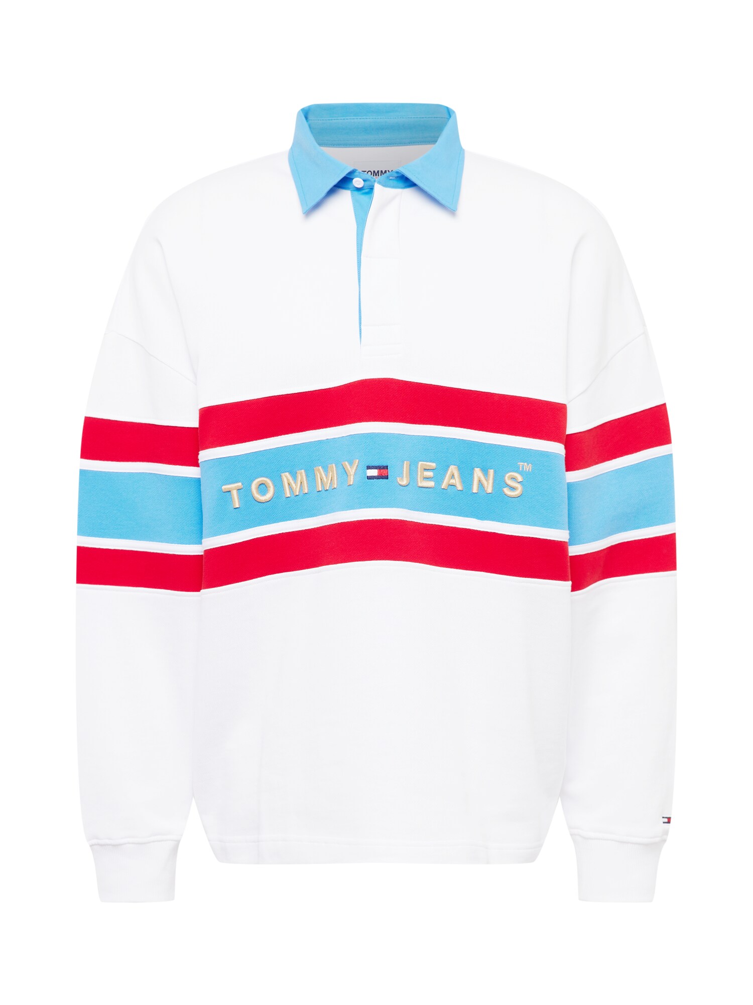 Tommy Jeans Tréning póló  fehér / világoskék / piros / bézs