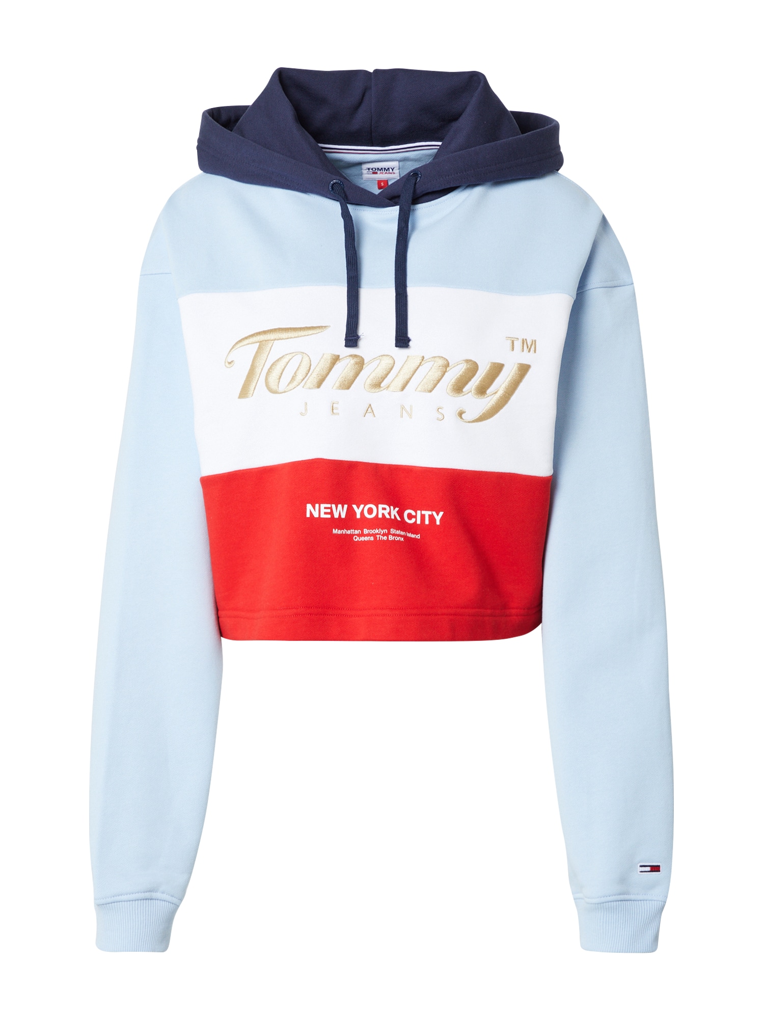 Tommy Jeans Tréning póló  világoskék / piros / tengerészkék / arany