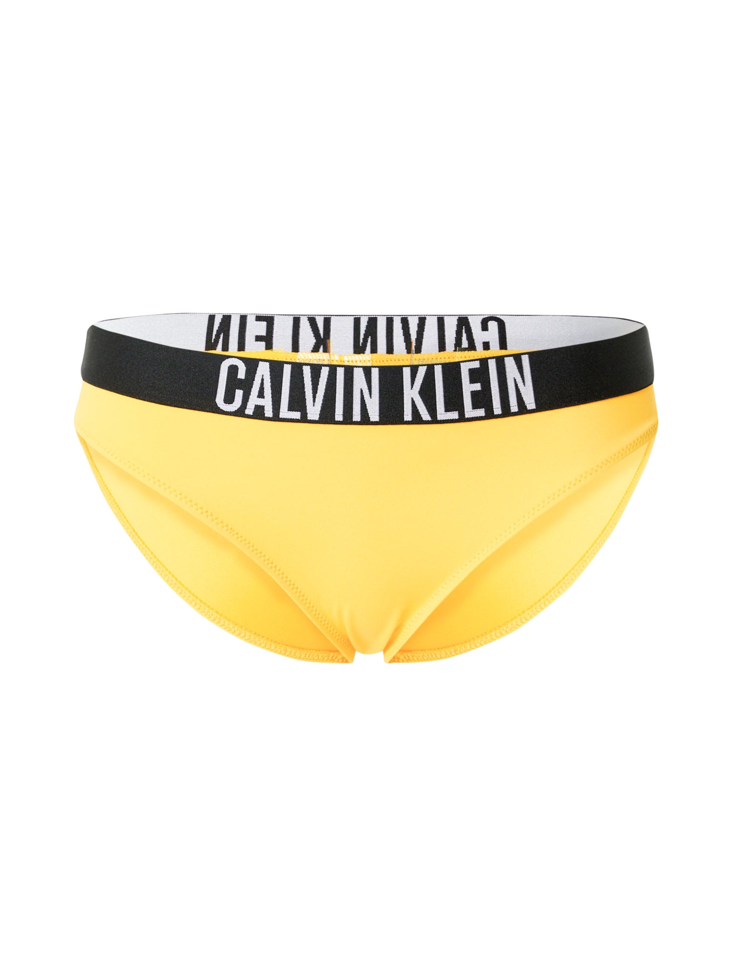 Calvin Klein Swimwear Bikini nadrágok  sárga / fekete / fehér