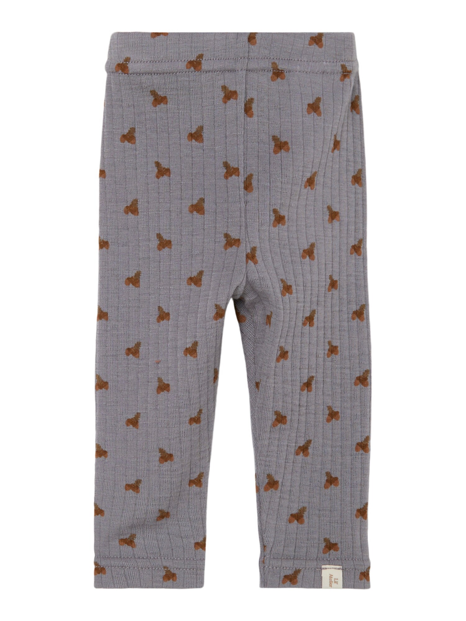 Lil ' Atelier Kids Leggings 'FARGO'  ezüstszürke / barna