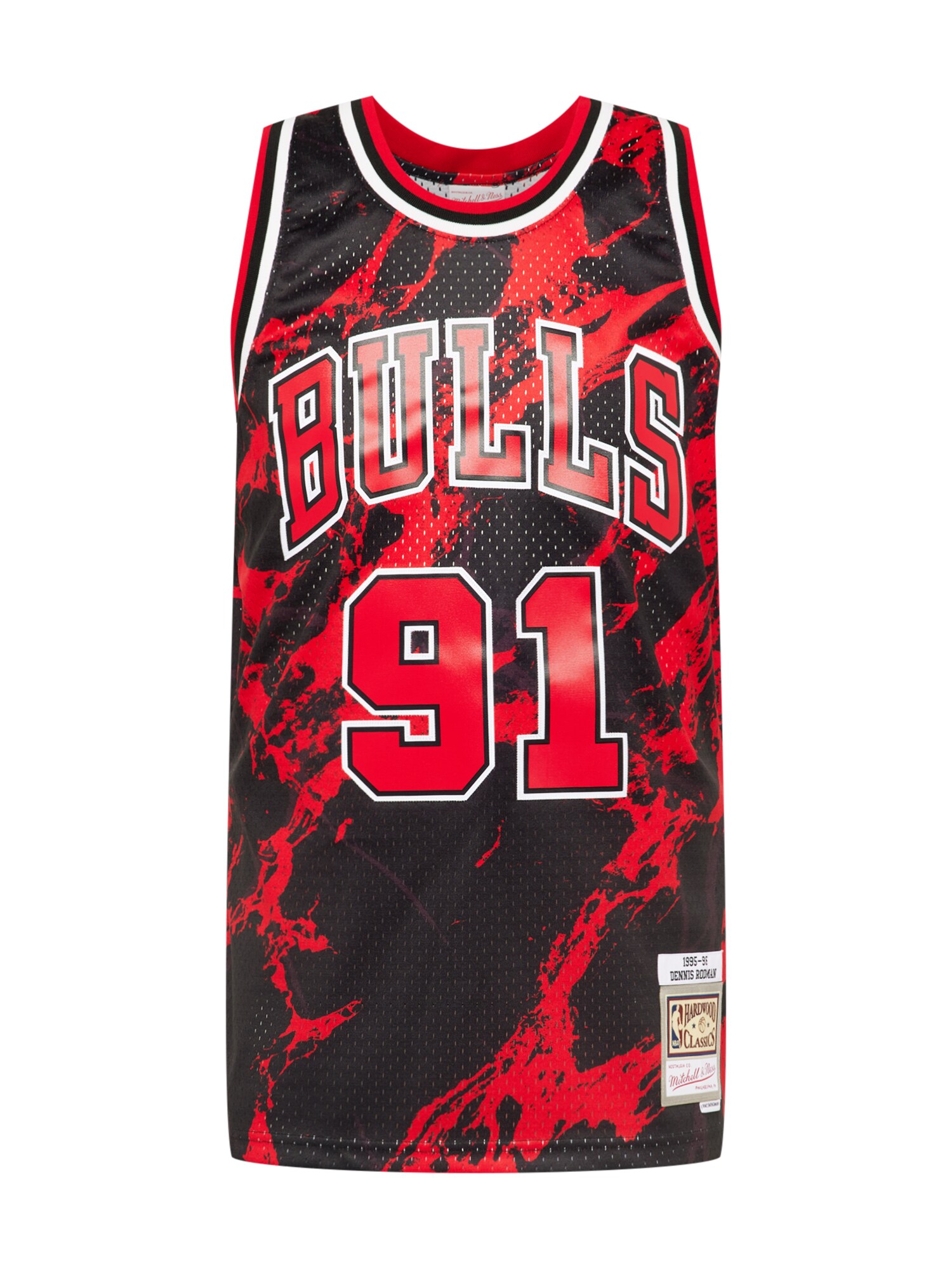 Mitchell & Ness Póló 'Bulls'  fekete / piros / fehér