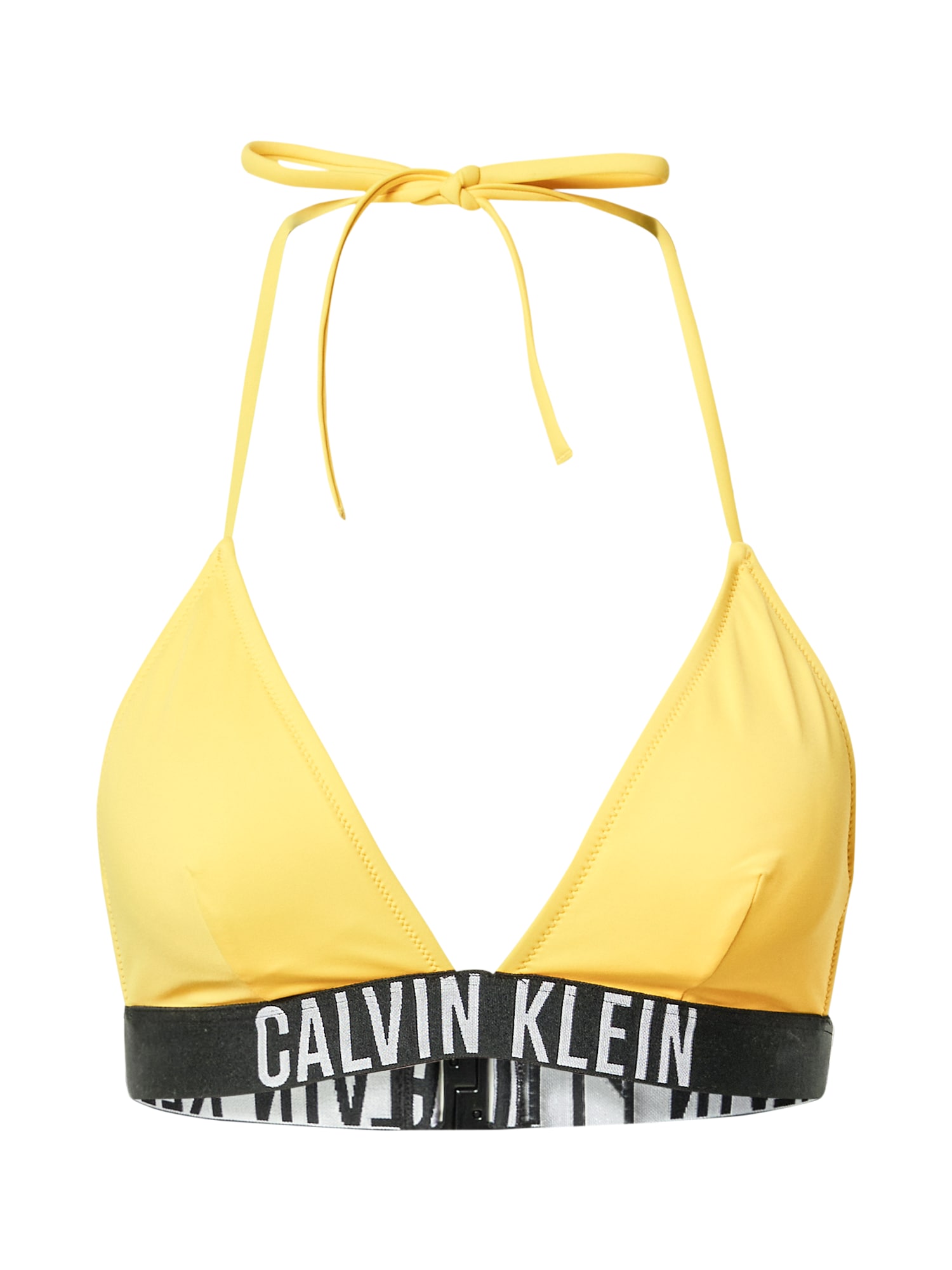 Calvin Klein Swimwear Bikini felső  sárga / fekete / fehér