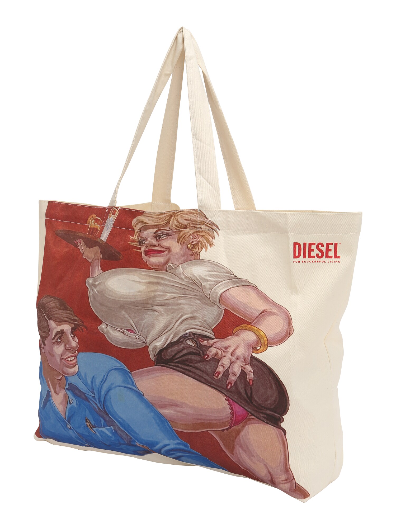 DIESEL Shopper táska  piszkosfehér / vegyes színek