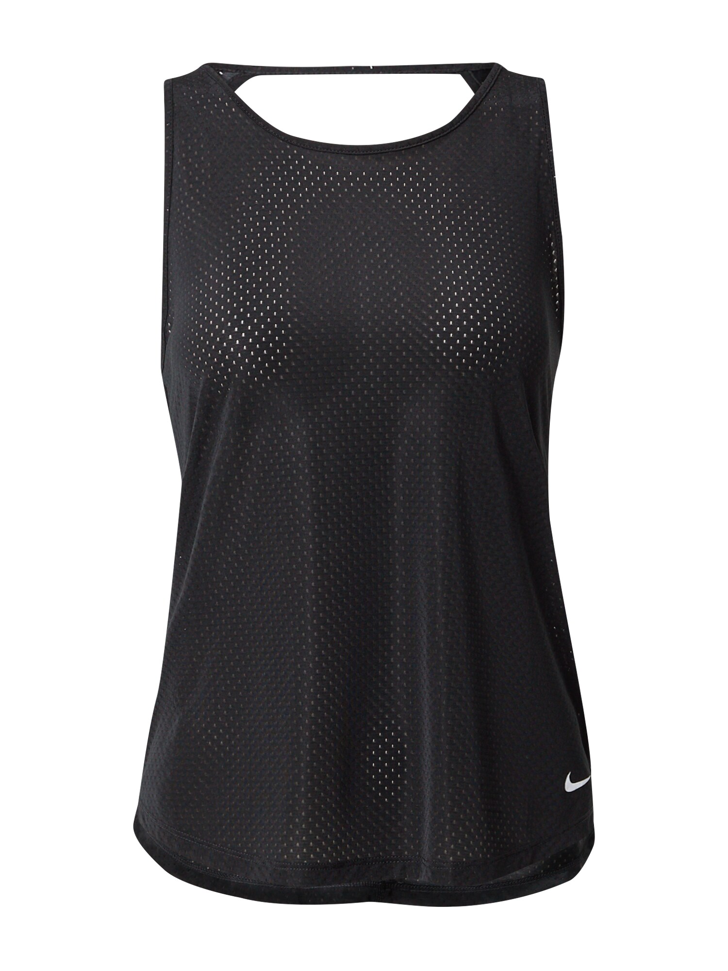 NIKE Sport top  fekete / fehér