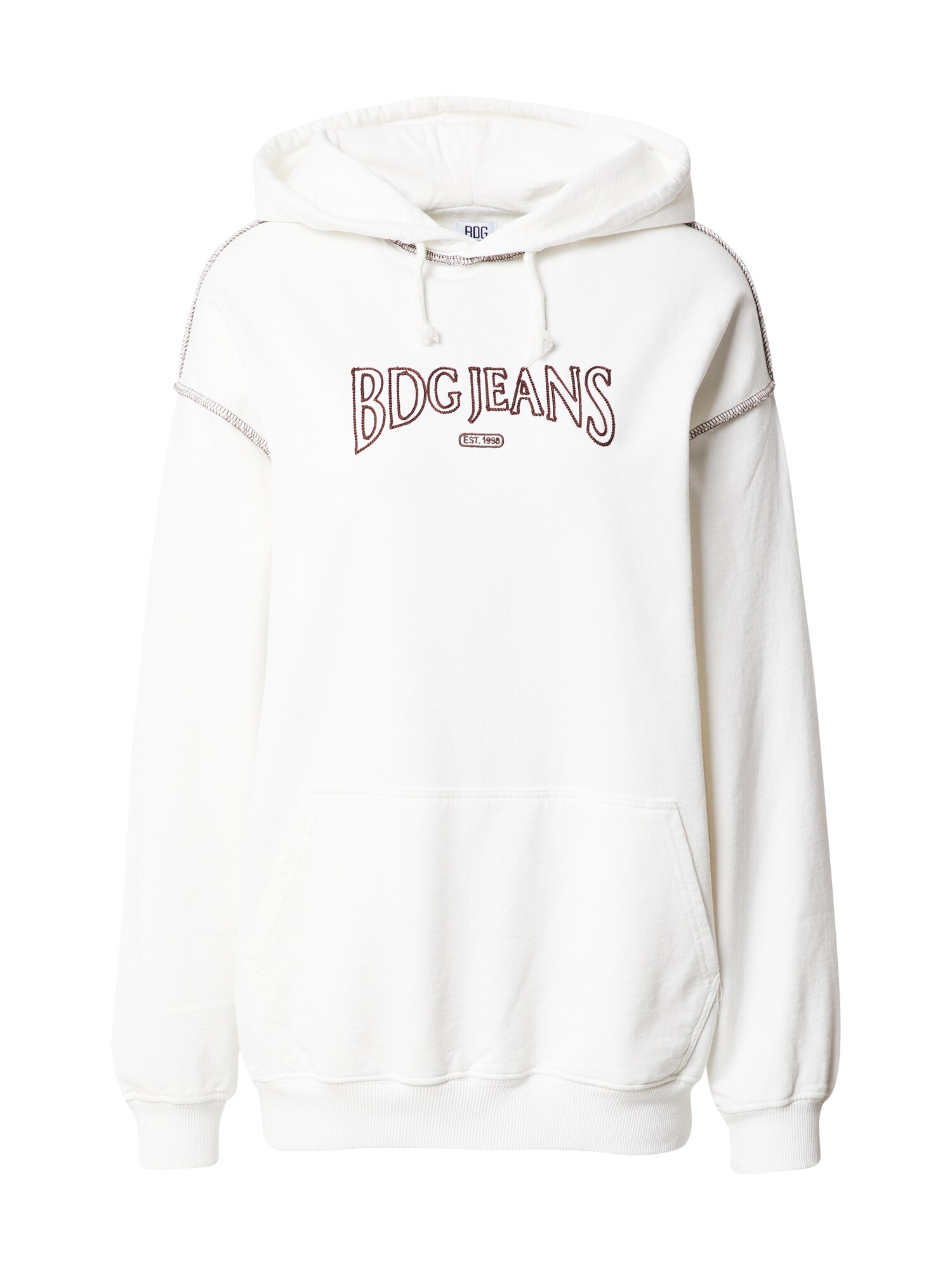 BDG Urban Outfitters Tréning póló  krém / sötét barna