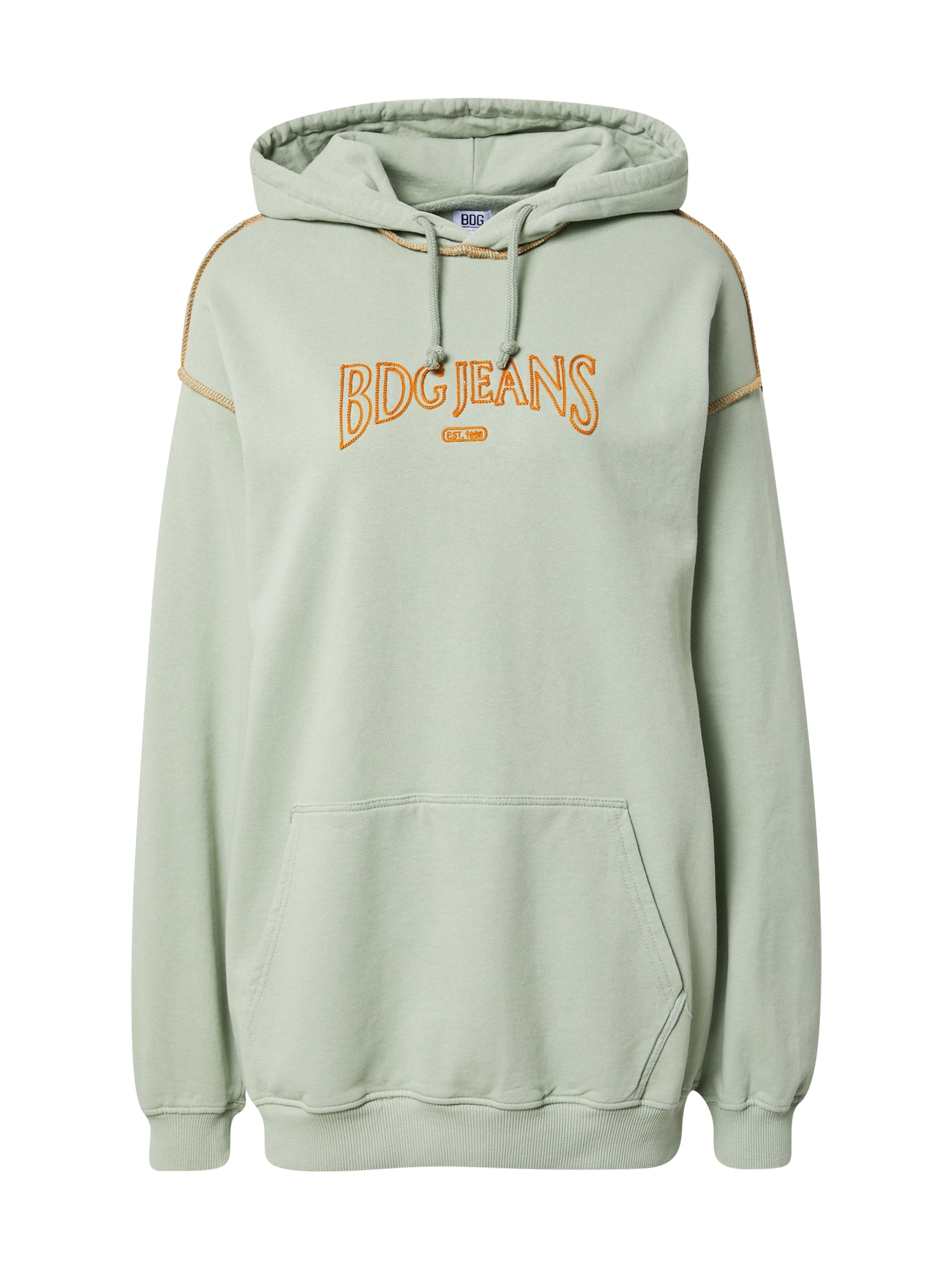 BDG Urban Outfitters Tréning póló  pasztellzöld / narancs