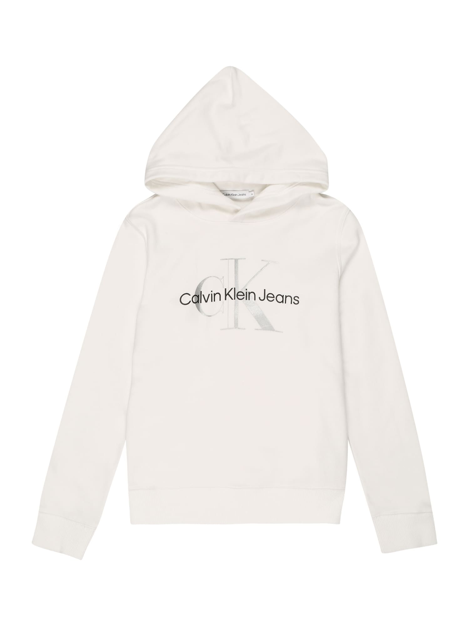 Calvin Klein Jeans Tréning póló  fehér / ezüst / fekete