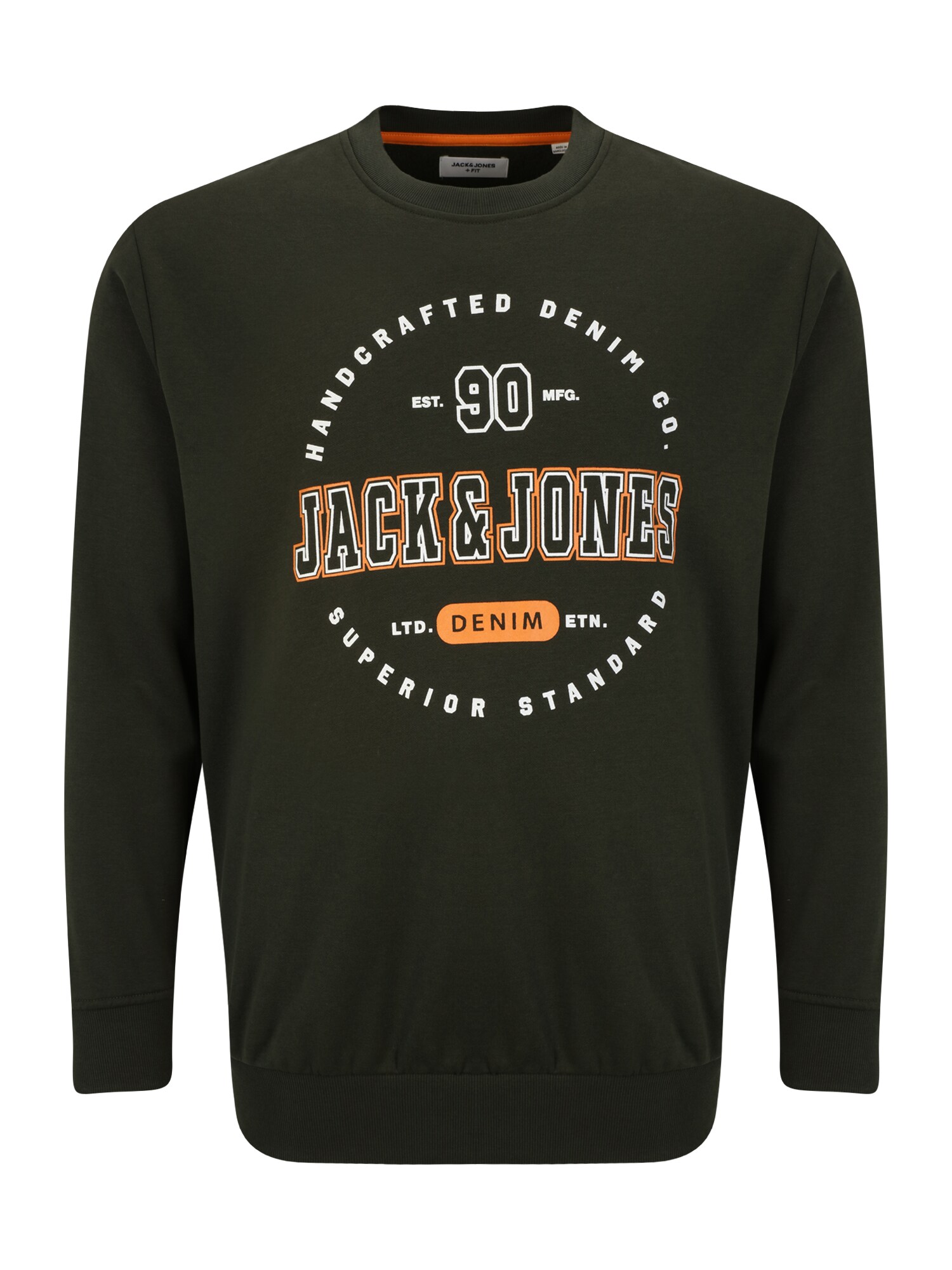 Jack & Jones Plus Tréning póló  zöld / világosbarna / sárga / fehér