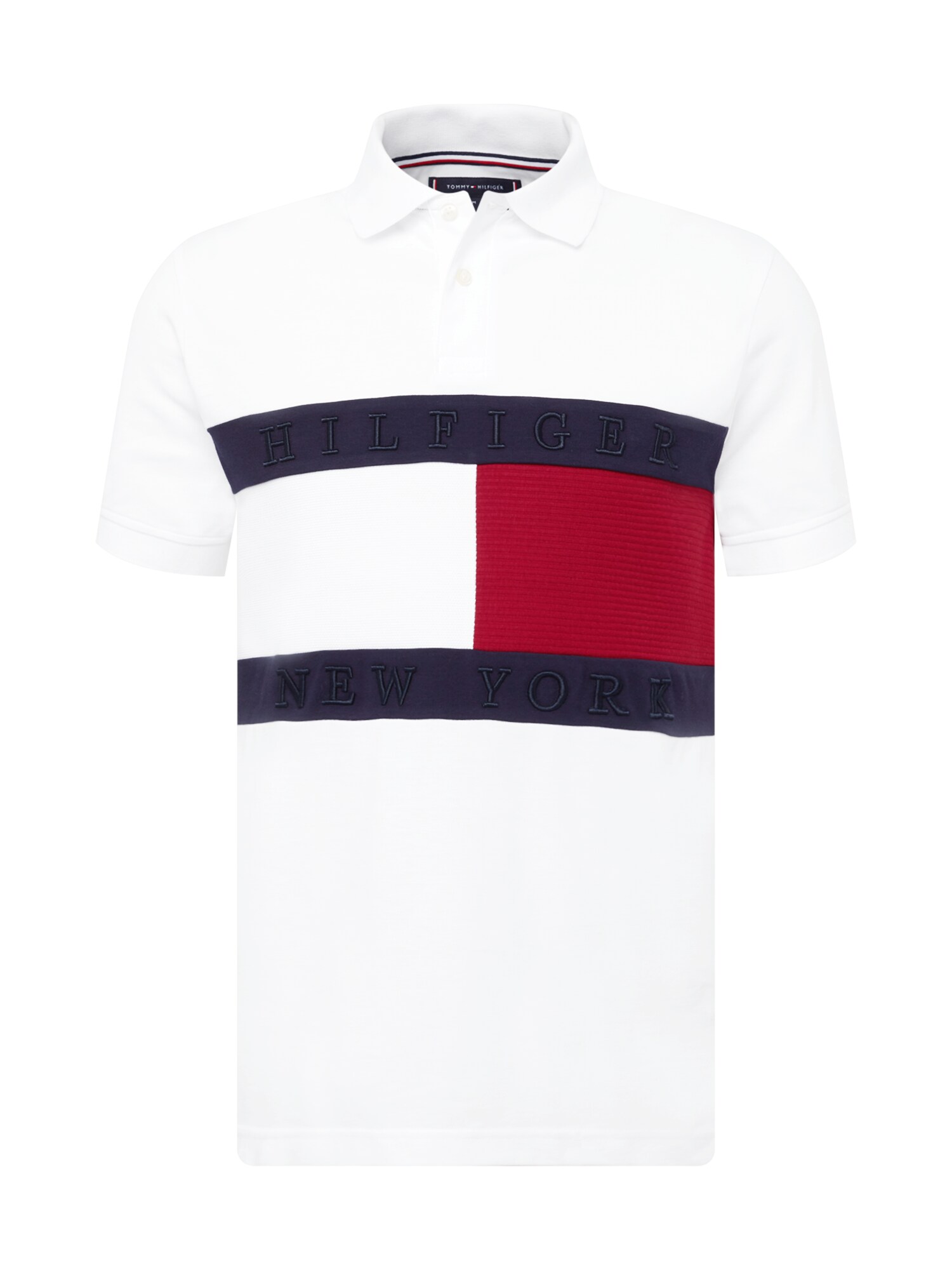 TOMMY HILFIGER Póló  fehér / piros / éjkék