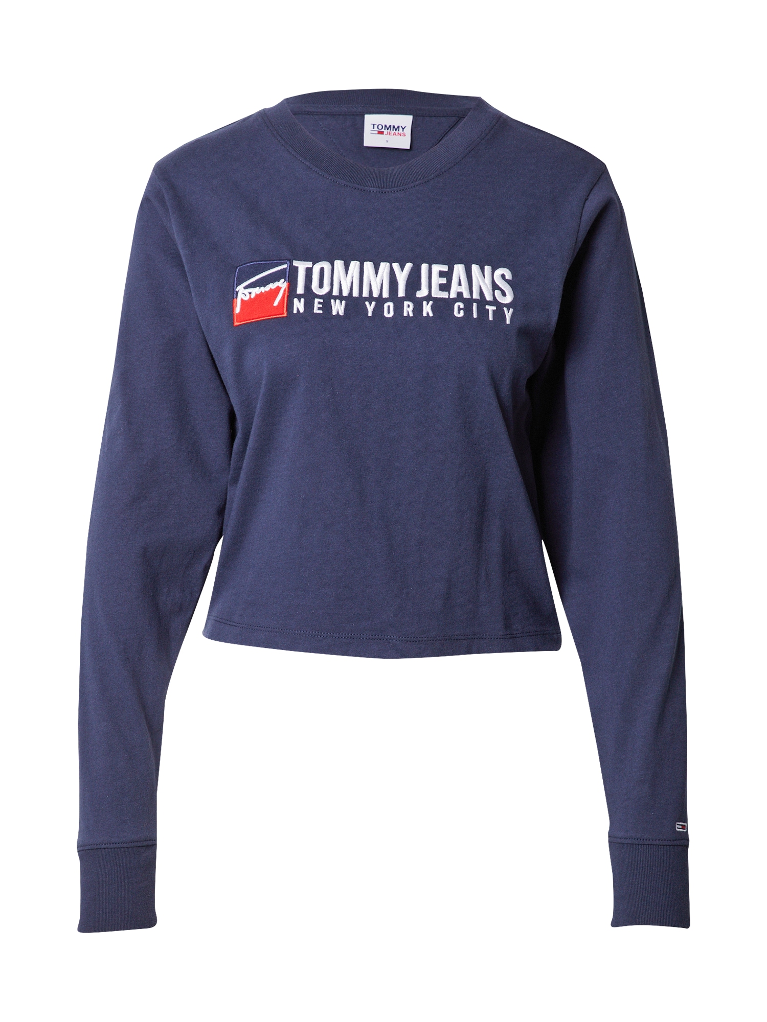 Tommy Jeans Póló  tengerészkék / fehér / tűzpiros