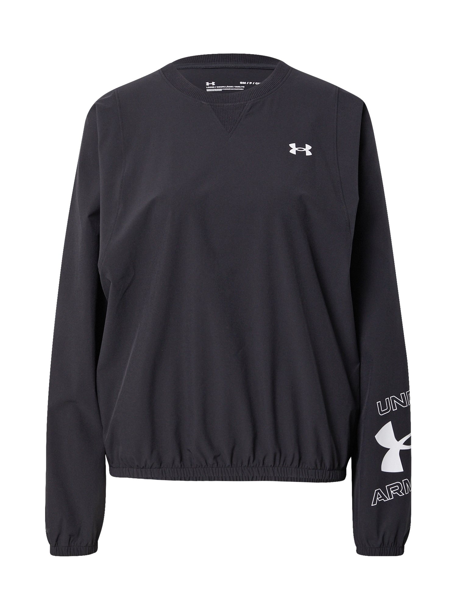 UNDER ARMOUR Sport szabadidős felsők  fekete / fehér