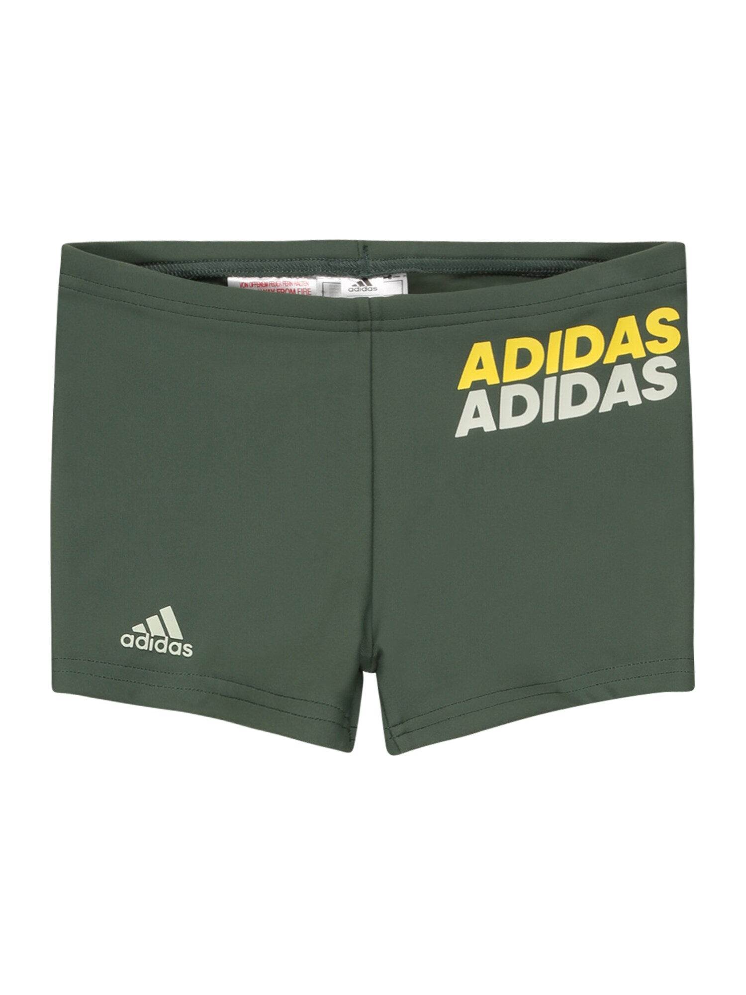 ADIDAS PERFORMANCE Sport fürdőruhadivat  khaki / fehér / sárga