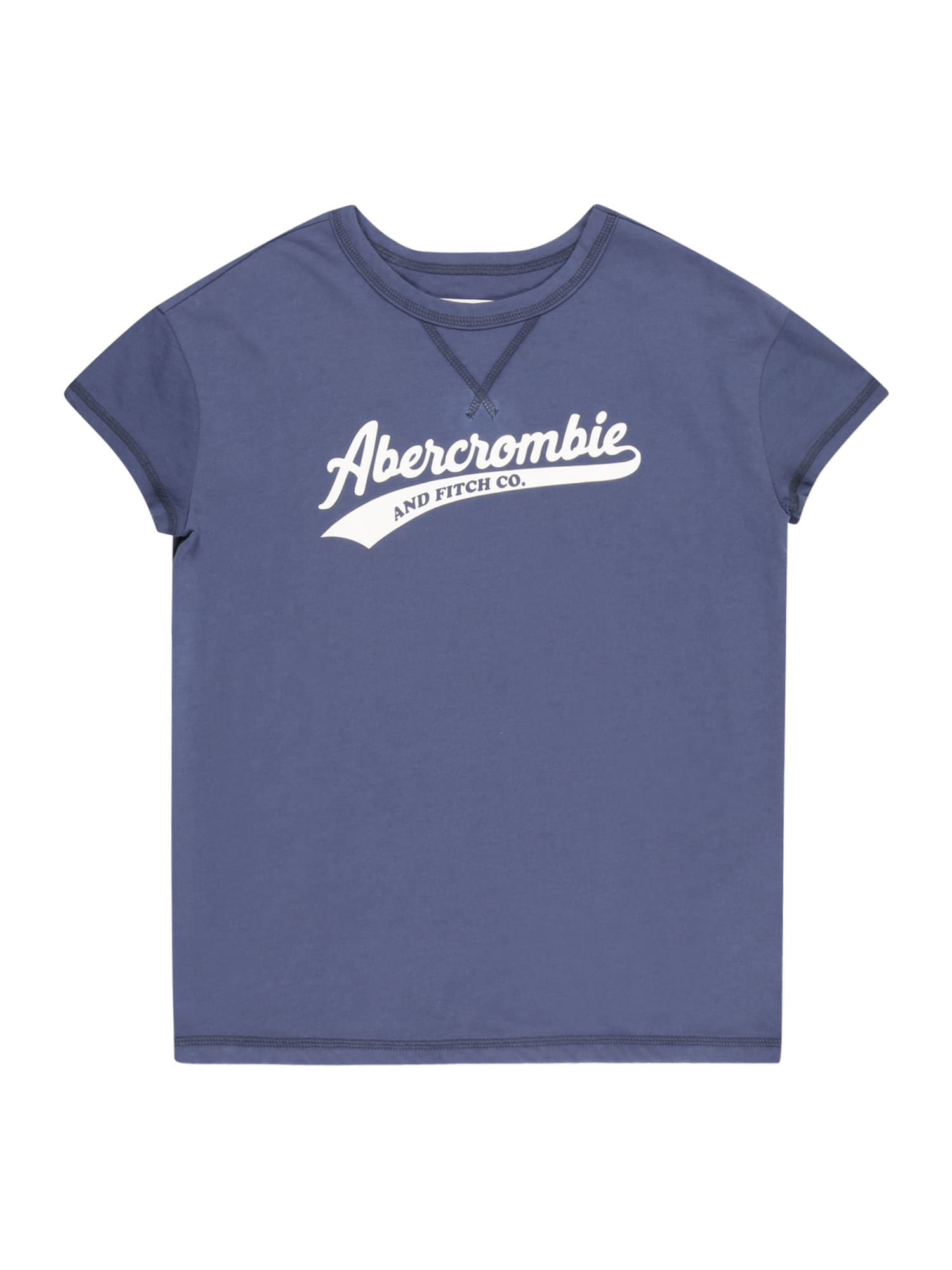 Abercrombie & Fitch Póló  tengerészkék / fehér