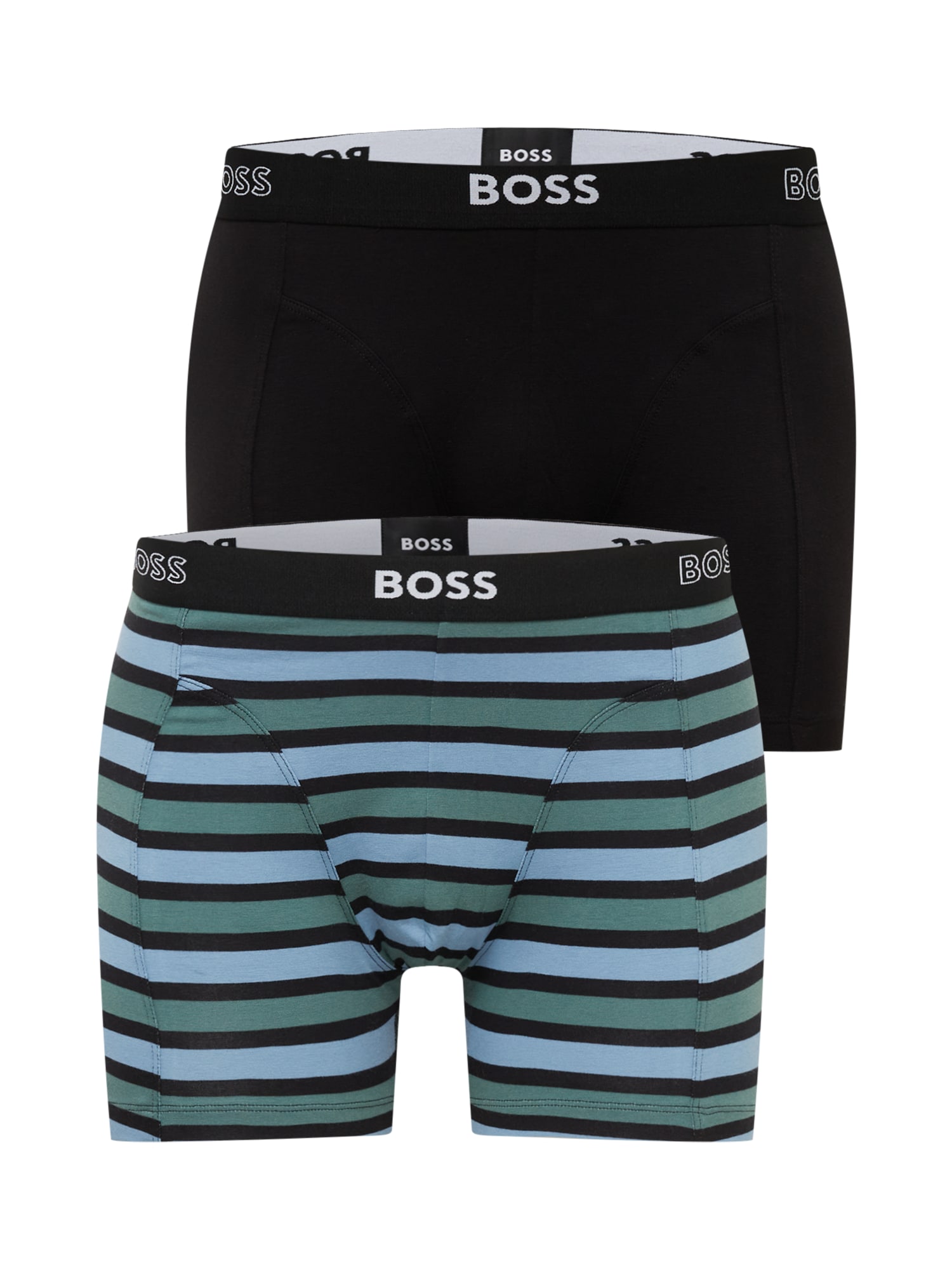 BOSS Black Boxeralsók  fekete / benzin / világoskék