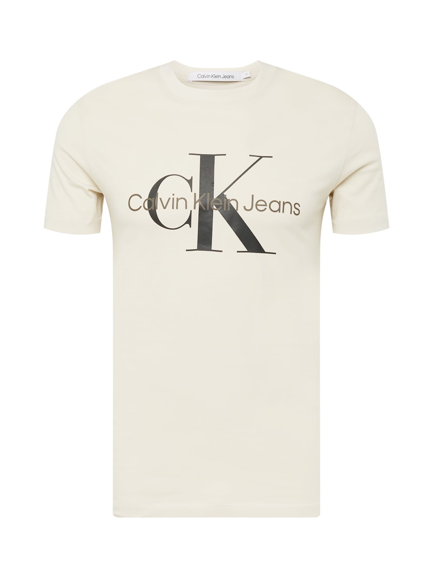 Calvin Klein Jeans Póló  fekete / barna / gitt