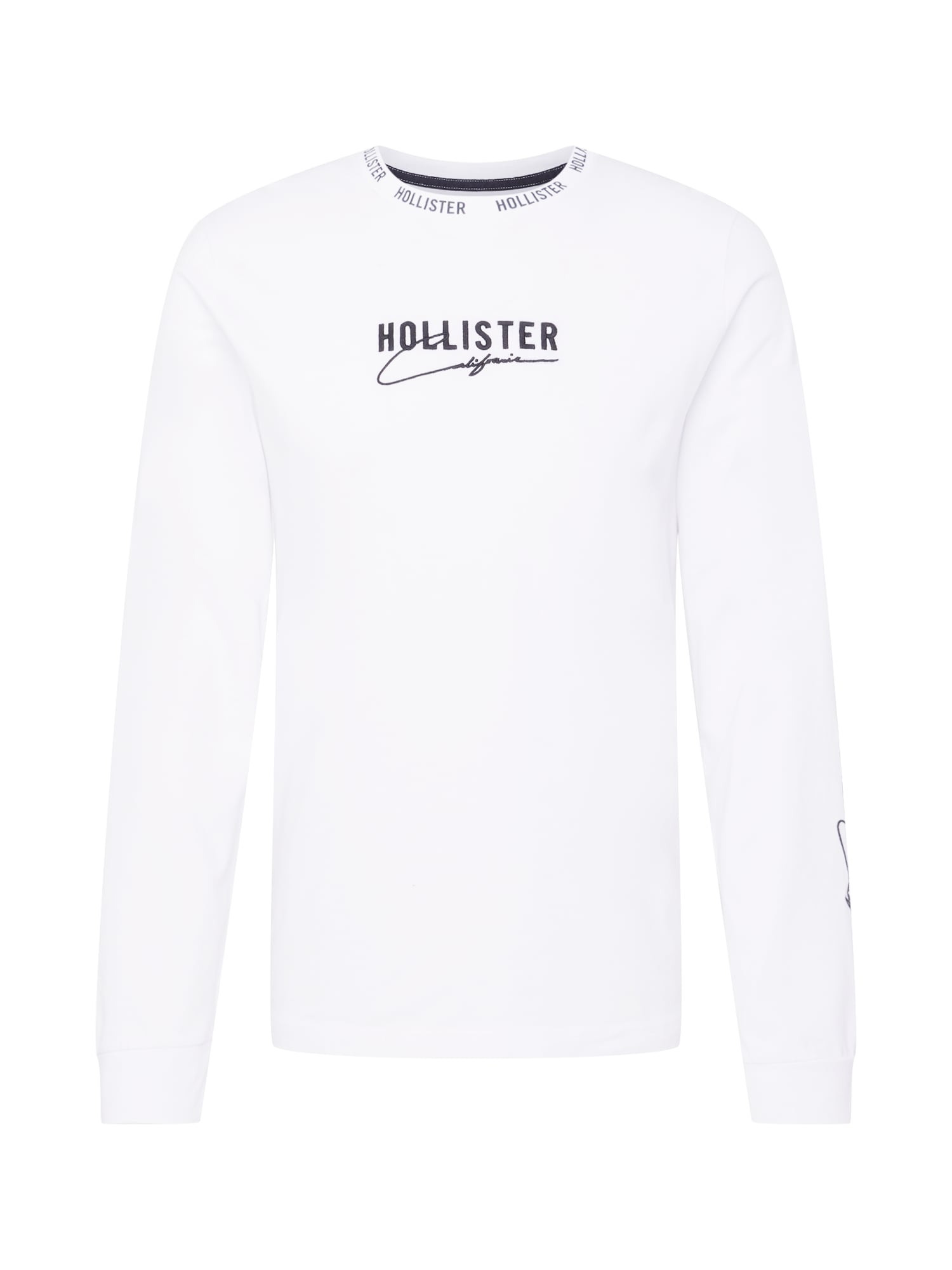 HOLLISTER Póló  fehér / fekete