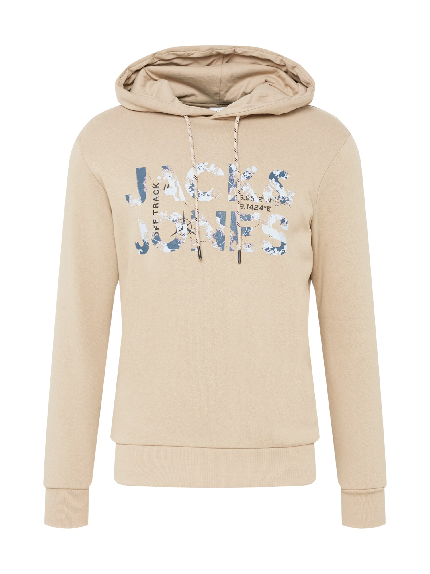 JACK & JONES Tréning póló  galambkék / pasztellkék / világosbarna