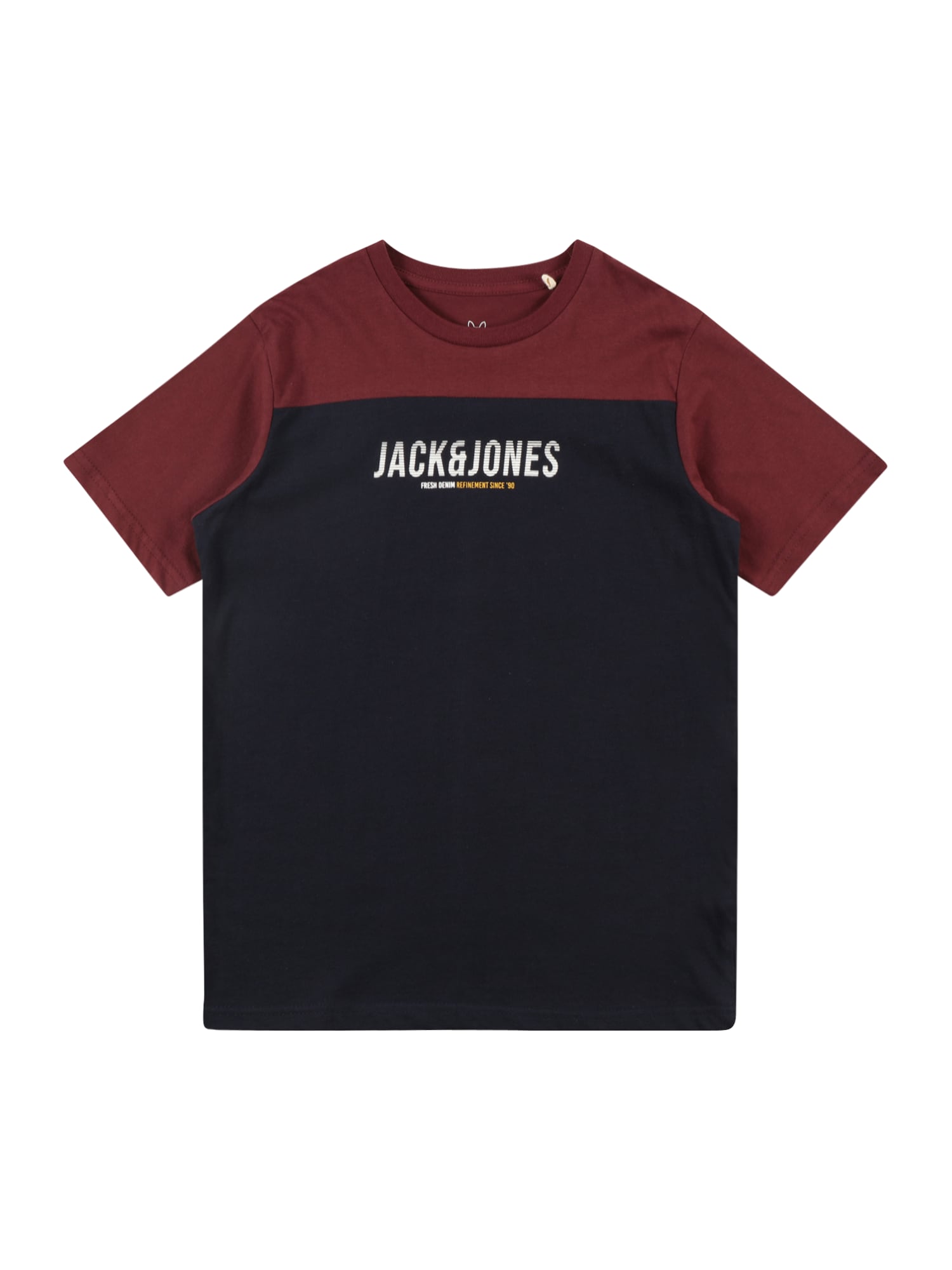 Jack & Jones Junior Póló 'Dan'  kék / bordó / fehér / sárga