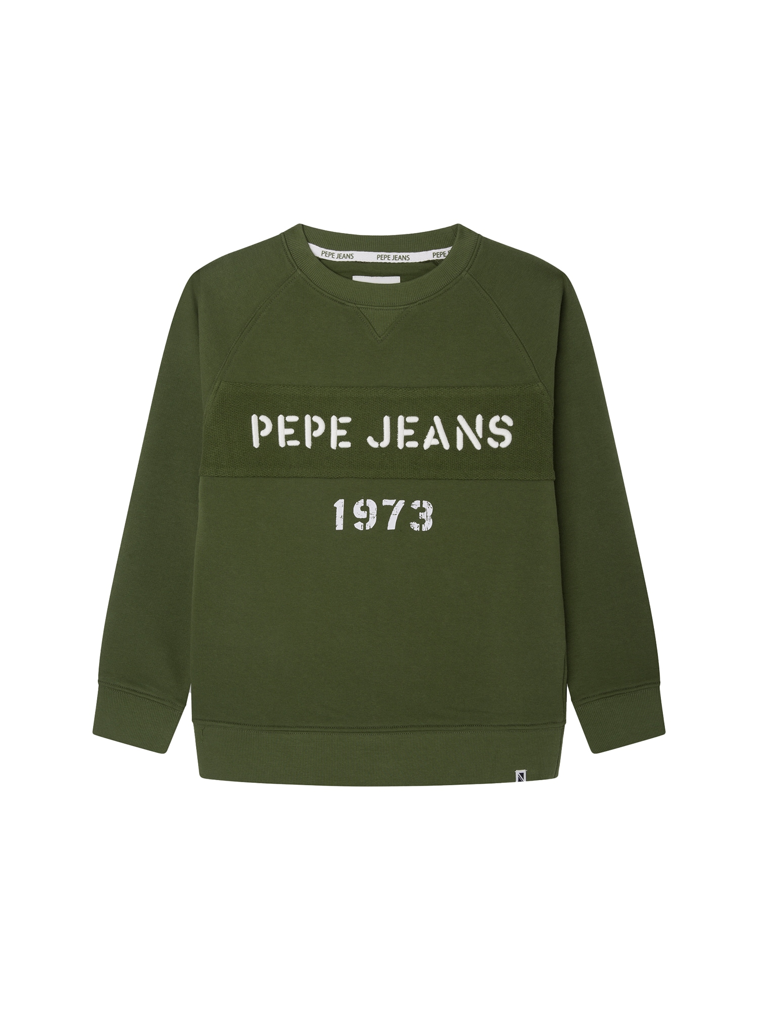 Pepe Jeans Tréning póló 'ORSON'  sötétzöld / fehér