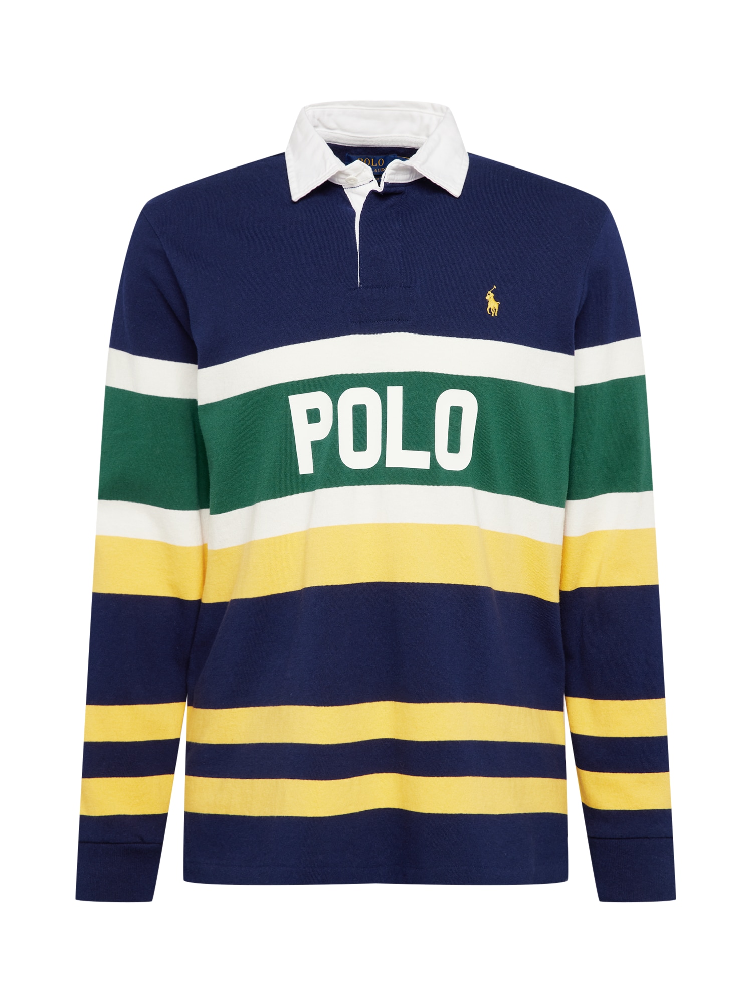 Polo Ralph Lauren Póló 'RUGBY'  sárga / sötétkék / zöld / fehér