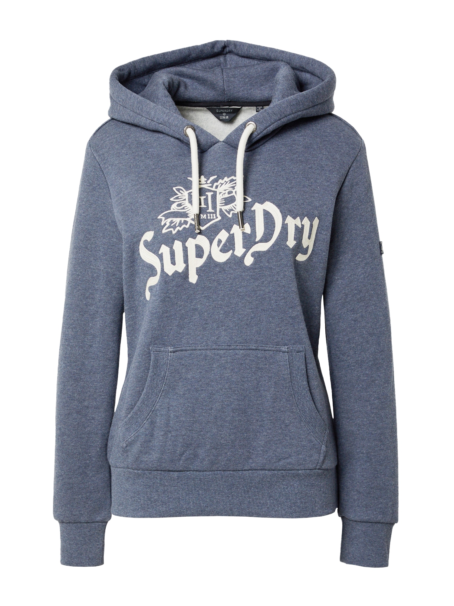 Superdry Tréning póló  kék melír / fehér