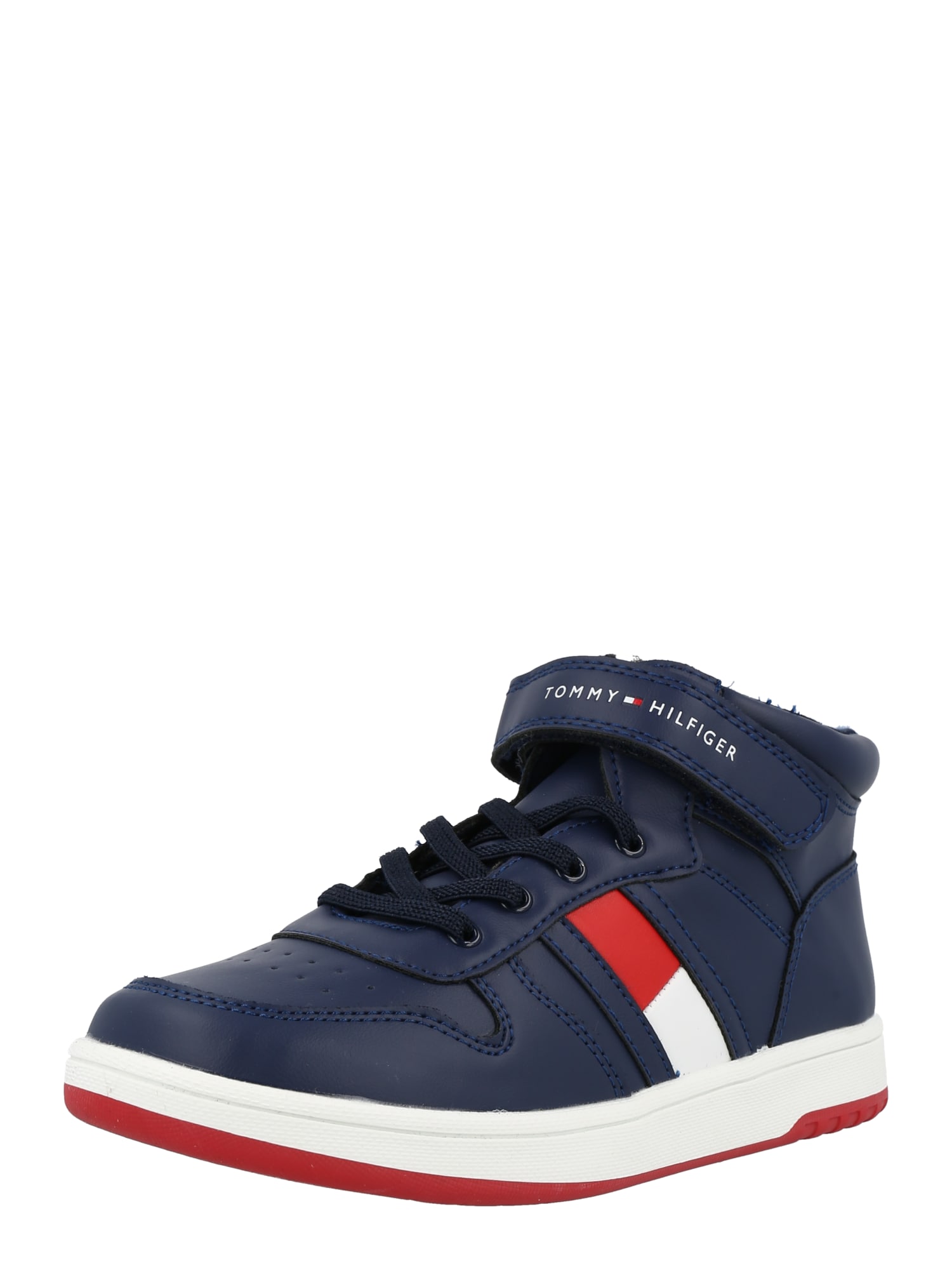 TOMMY HILFIGER Sportcipő  fehér / piros / tengerészkék