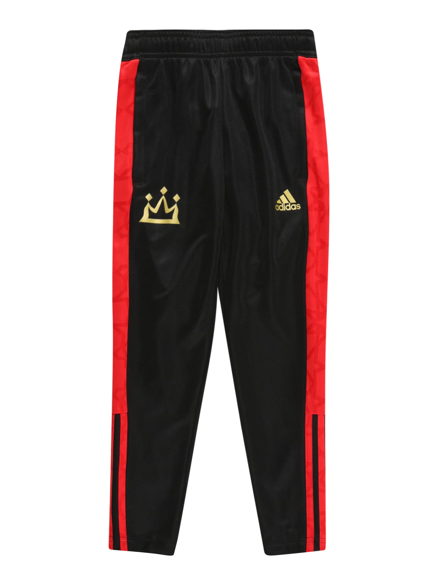 ADIDAS PERFORMANCE Sportnadrágok  fekete / arany / piros