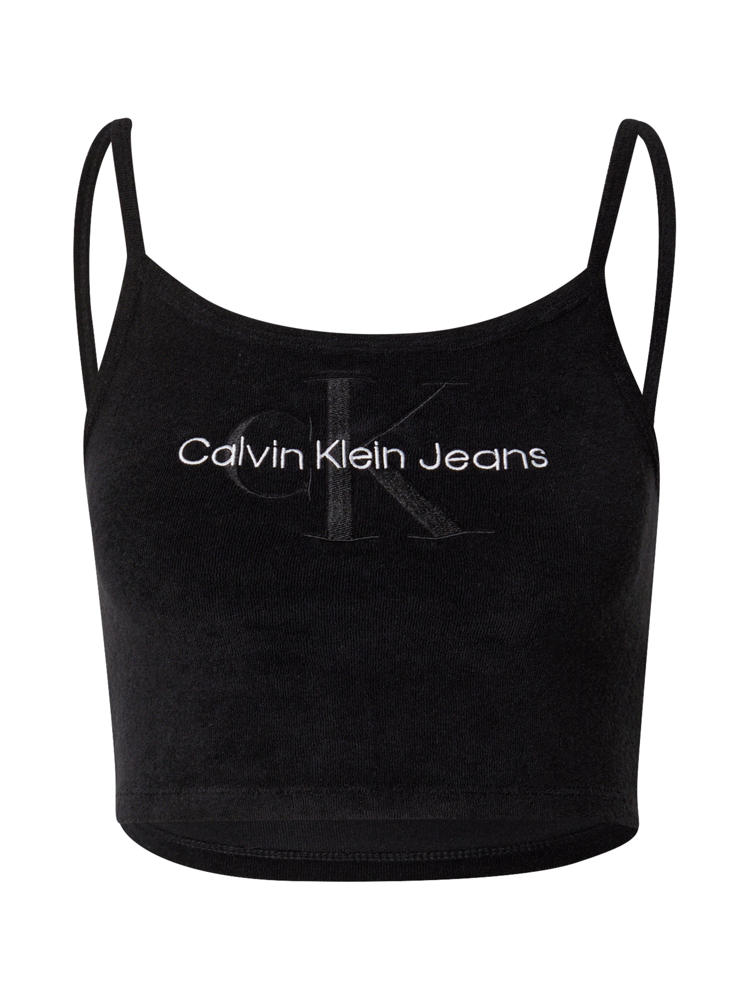 Calvin Klein Jeans Top  fekete / antracit / fehér