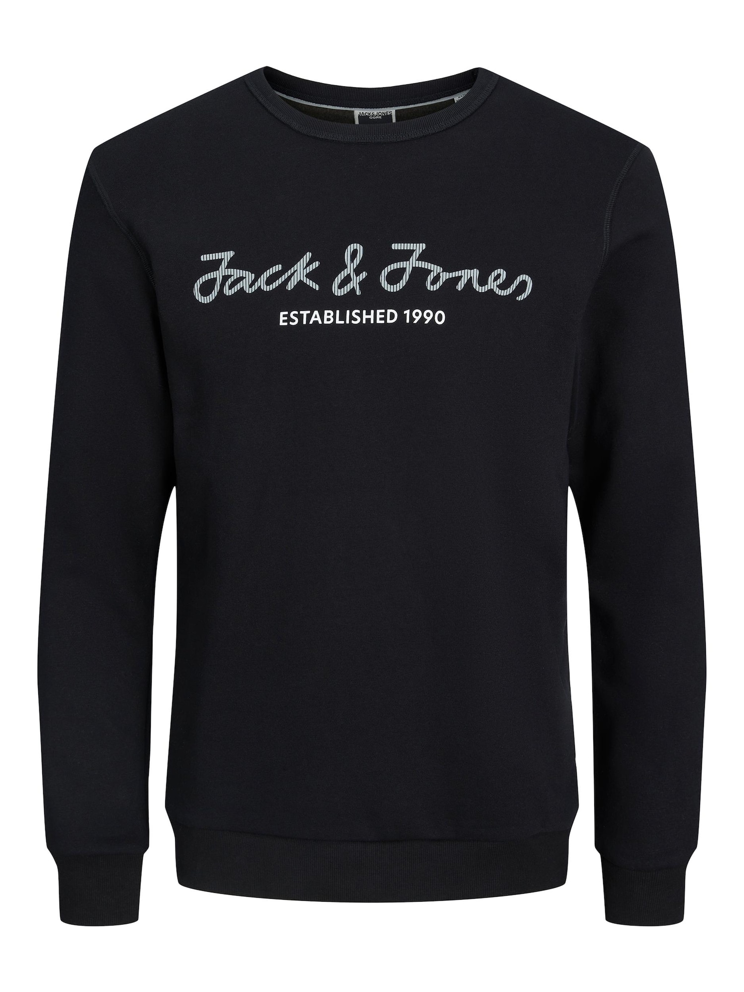 JACK & JONES Tréning póló 'BERG'  fekete / fehér