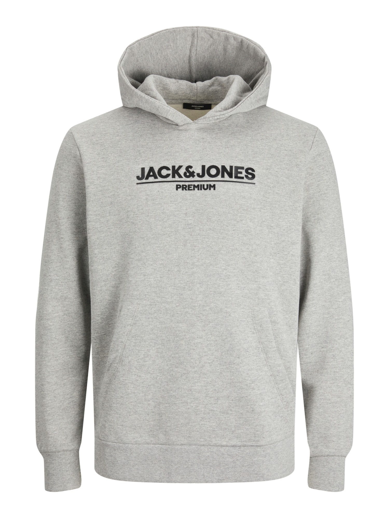 JACK & JONES Tréning póló 'JADON'  szürke melír / fekete