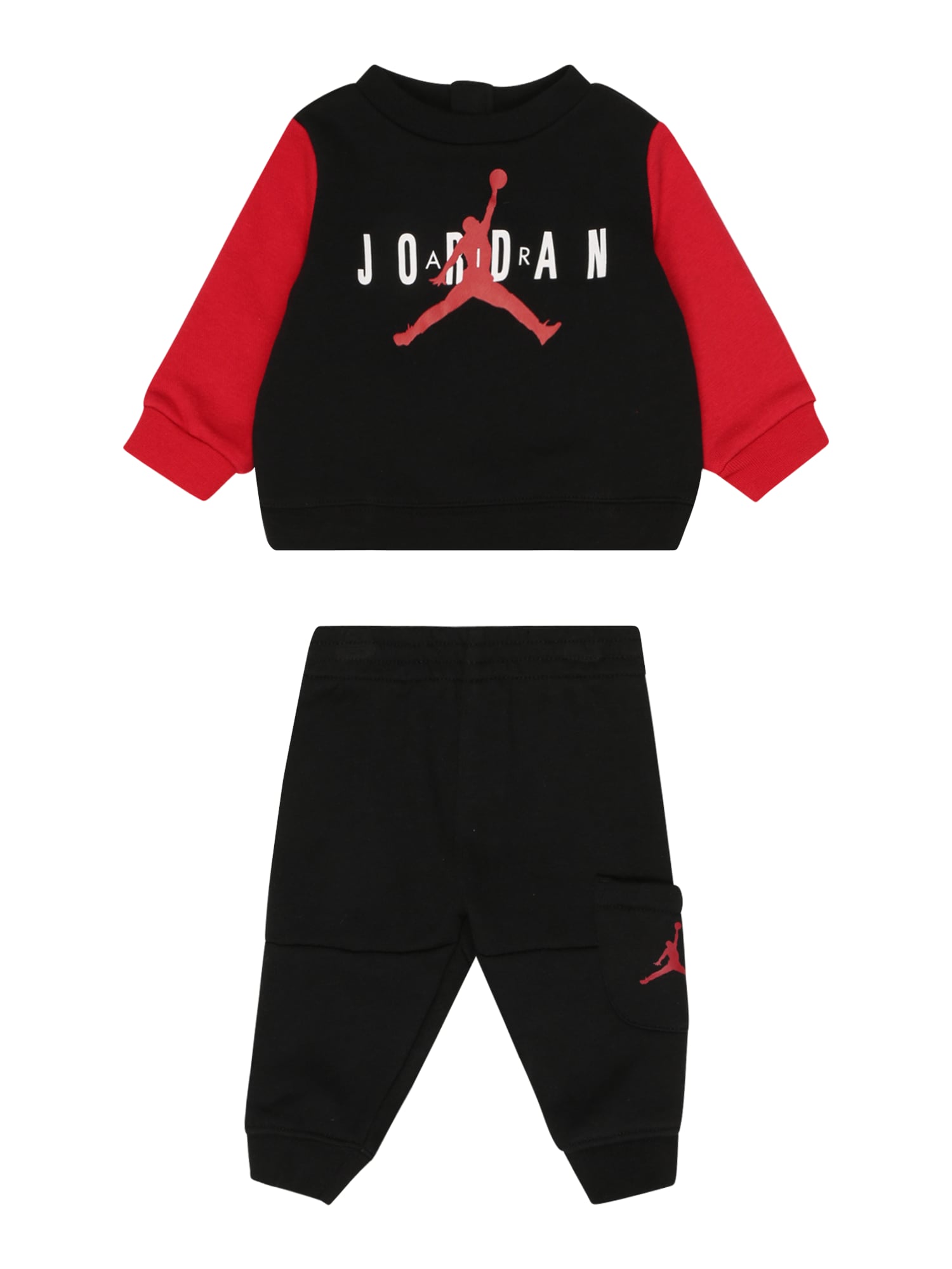 Jordan Jogging ruhák  fekete / piros / fehér