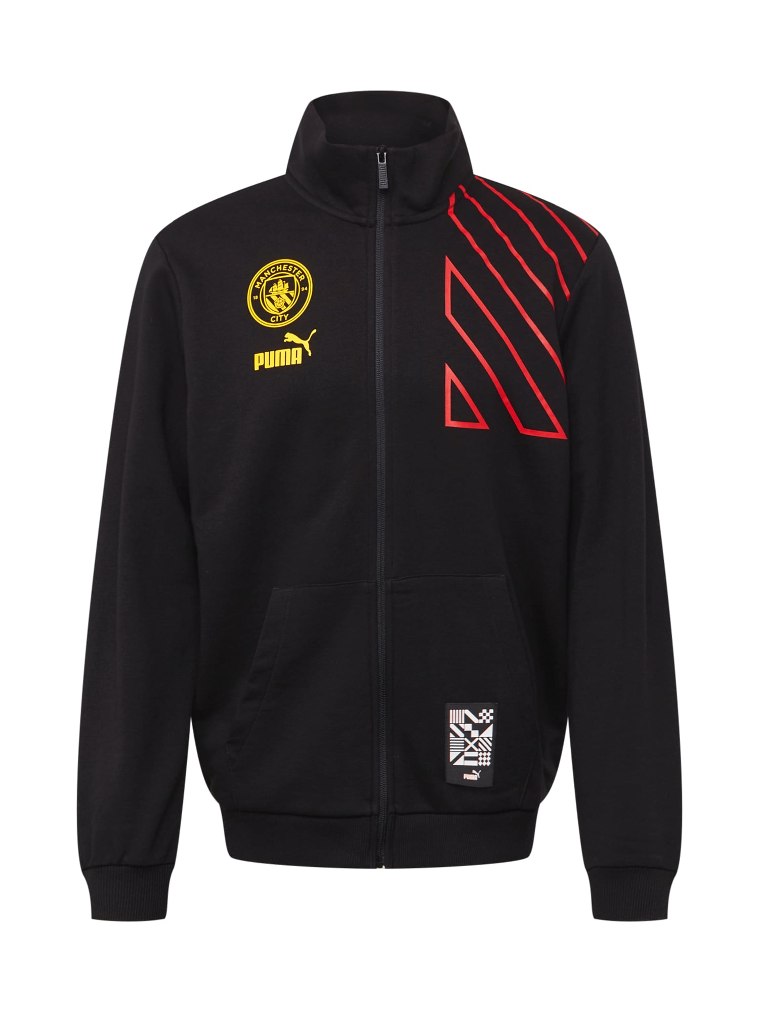 PUMA Sport szabadidős dzsekik 'Manchester City F.C.'  fekete / sárga / fehér / piros