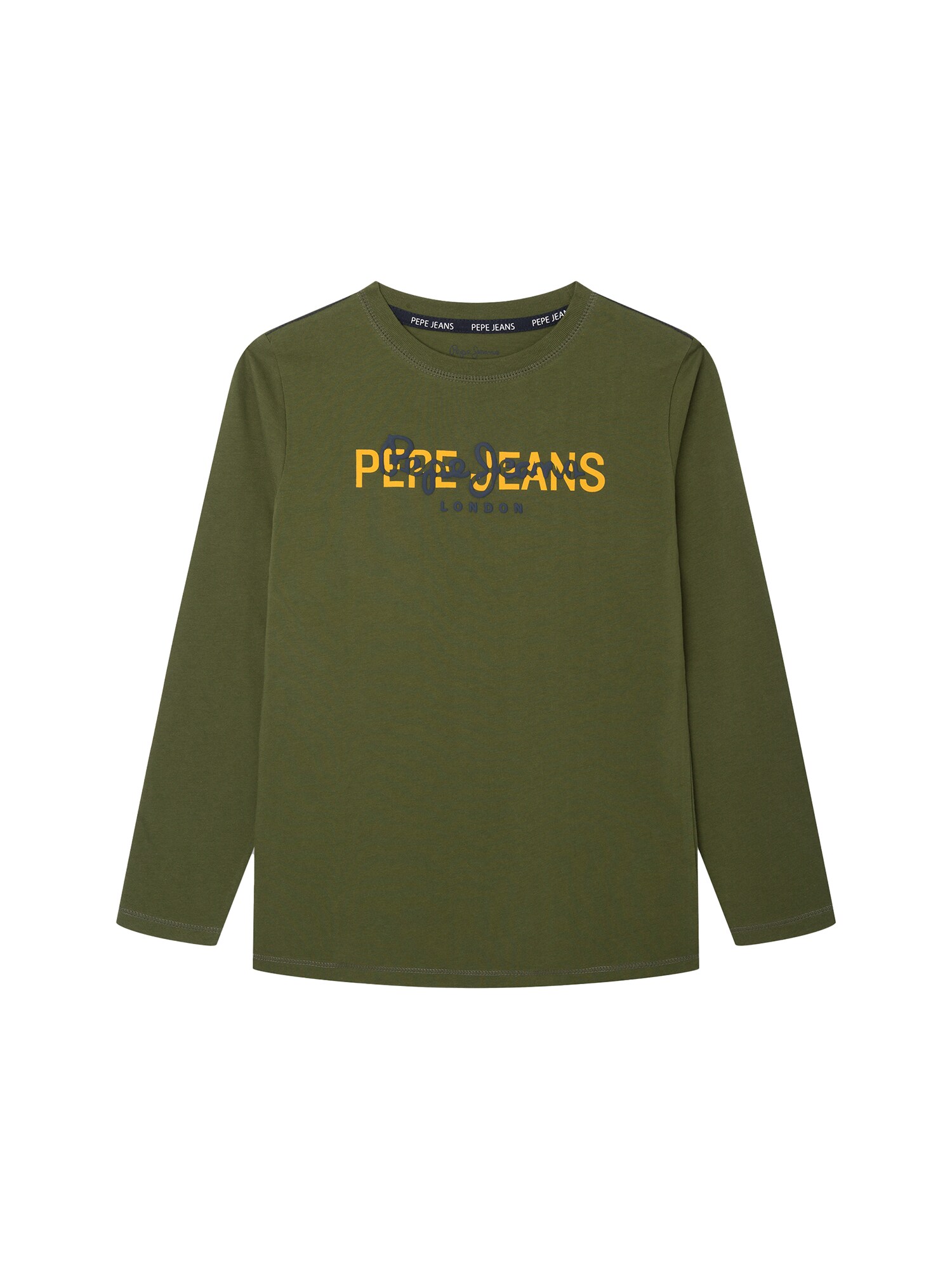 Pepe Jeans Póló 'Randall'  sötétzöld / tengerészkék / sárga