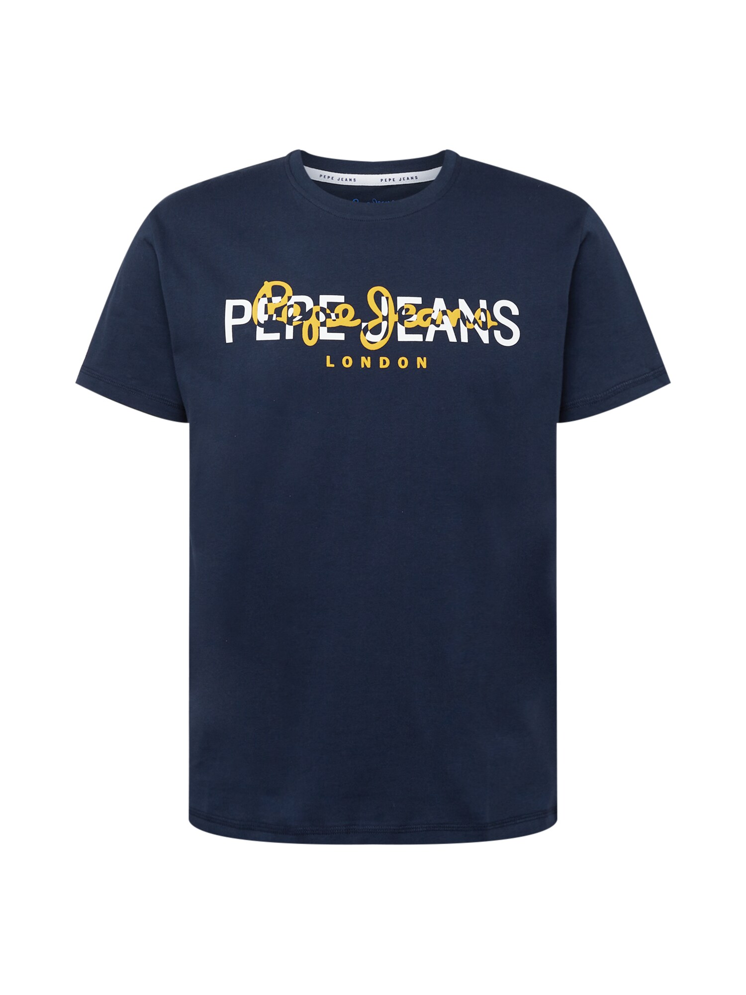 Pepe Jeans Póló 'THIERRY'  sötétkék / fehér / sárga