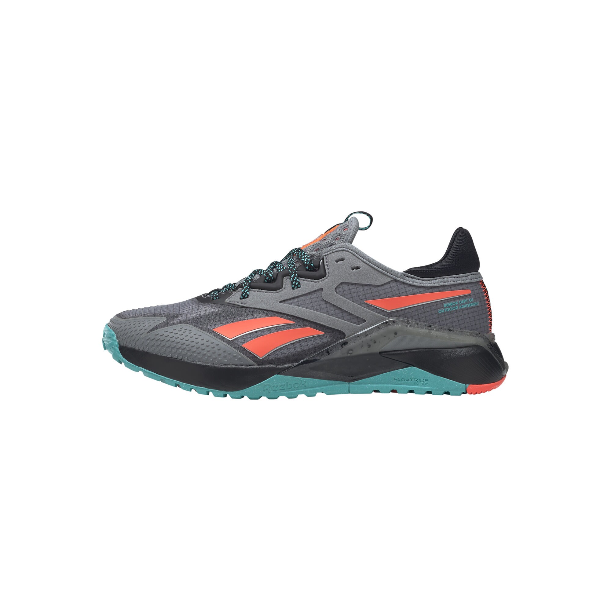 Reebok Sport Sportcipő 'Nano X2 TR Adventure'  szürke / narancs / fekete / türkiz