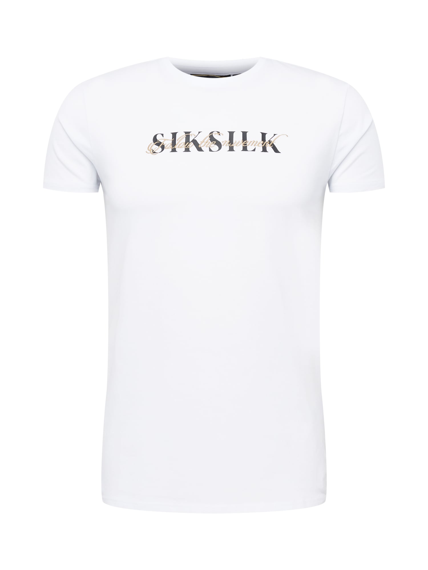 SikSilk Póló  fehér / fekete / bézs